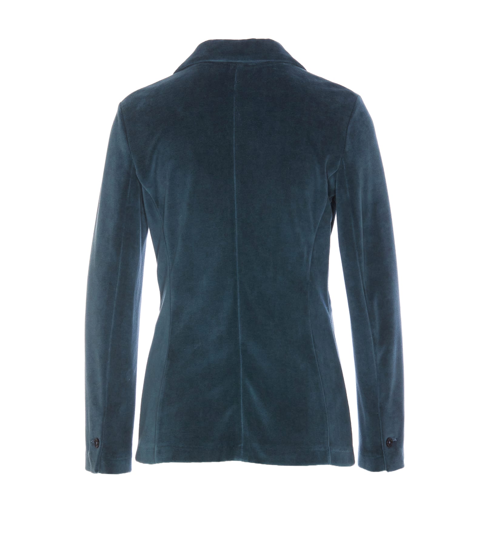 Shop Circolo 1901 Velvet Jacket In Blue