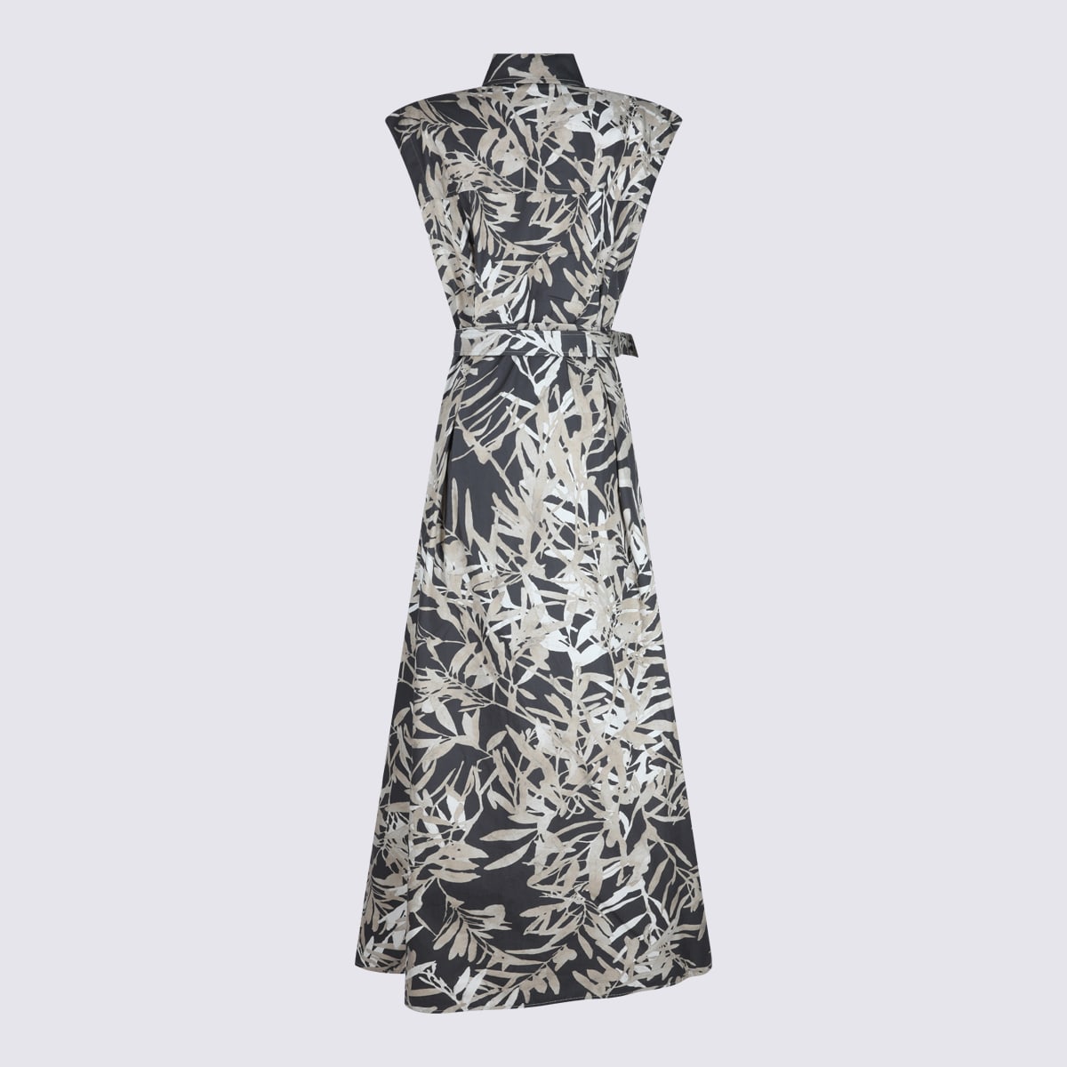 Brunello Cucinelli Multicolor Maxi Dress In Multi
