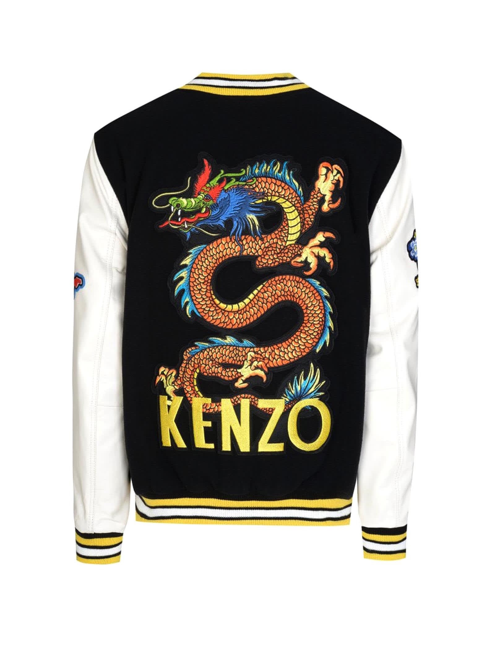 Kenzo Kenzo Kenzo Varsity Tiger Mountain Jacket BLACK 11025800