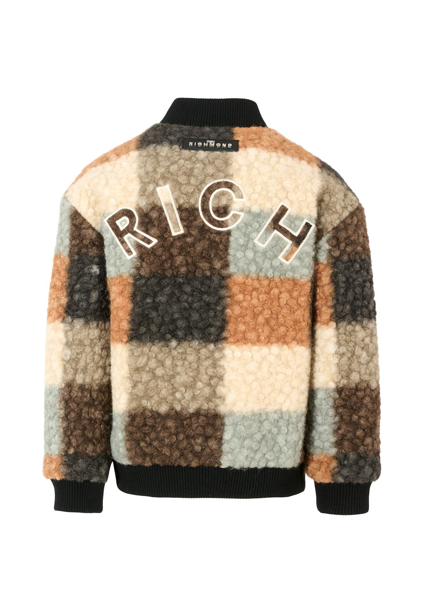 Richmond Multicolor Bomber Jacket For Boy With Logo In Multi