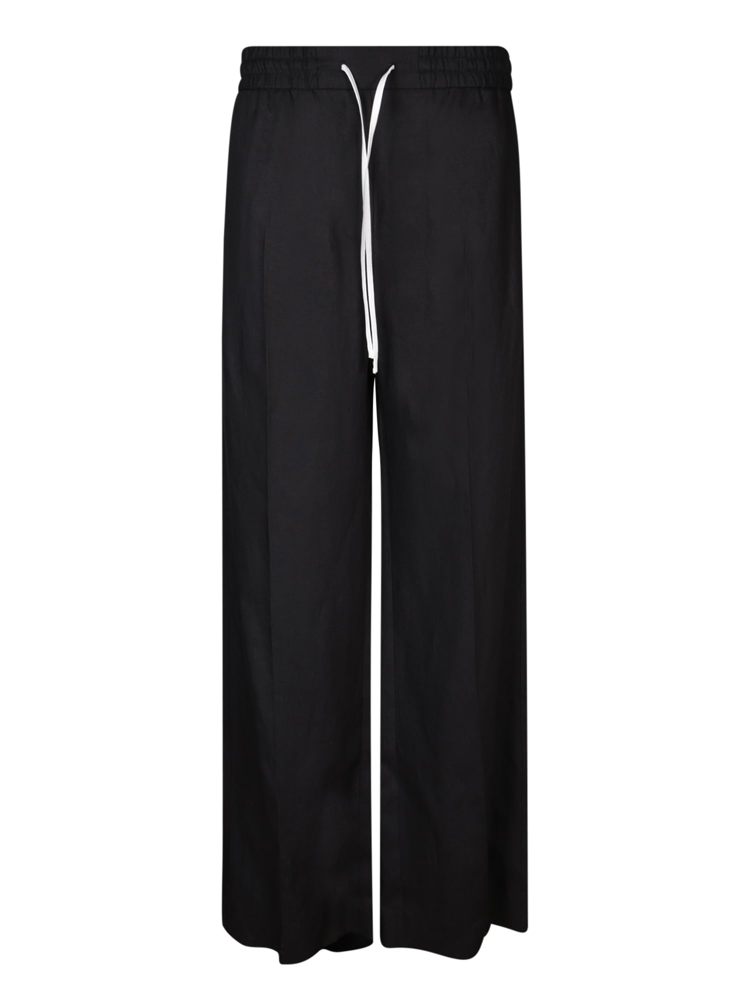 Wide-fit Black Trousers