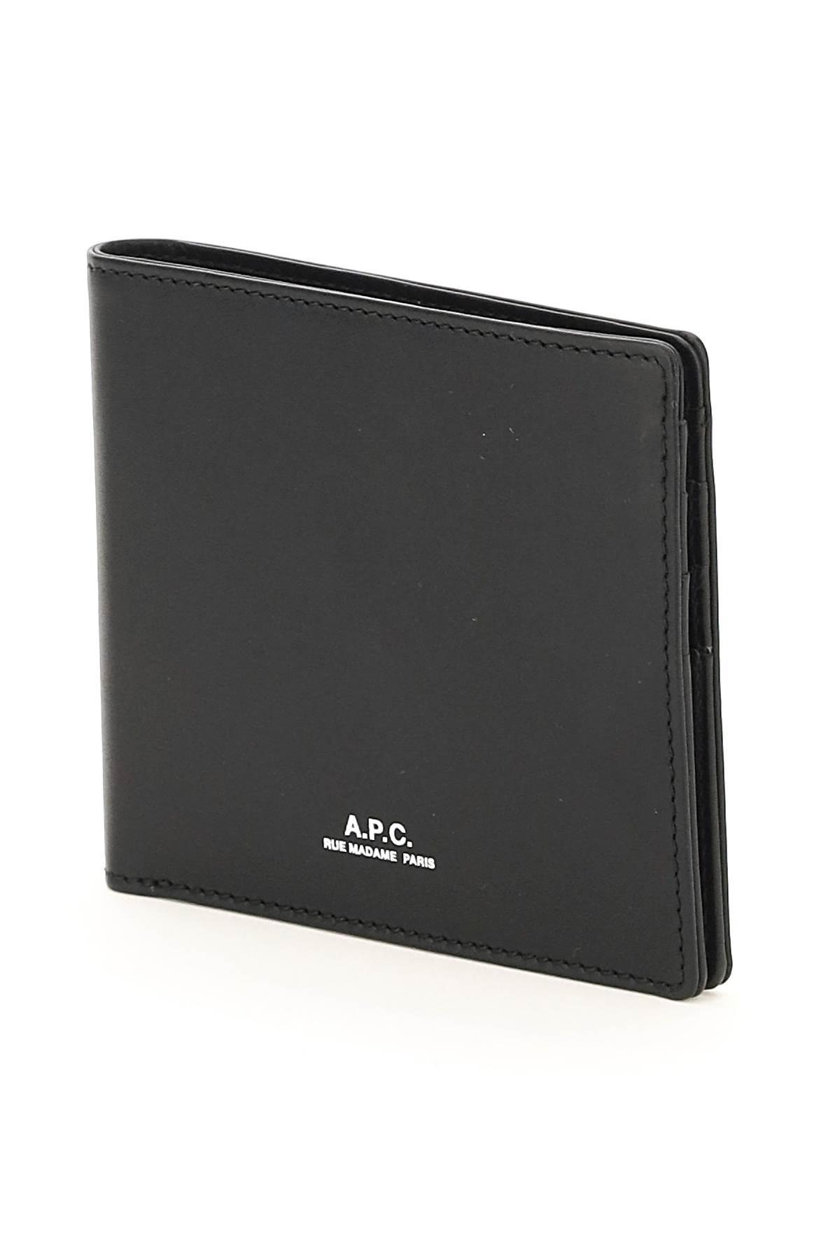 Apc Wallet With Logo In Black