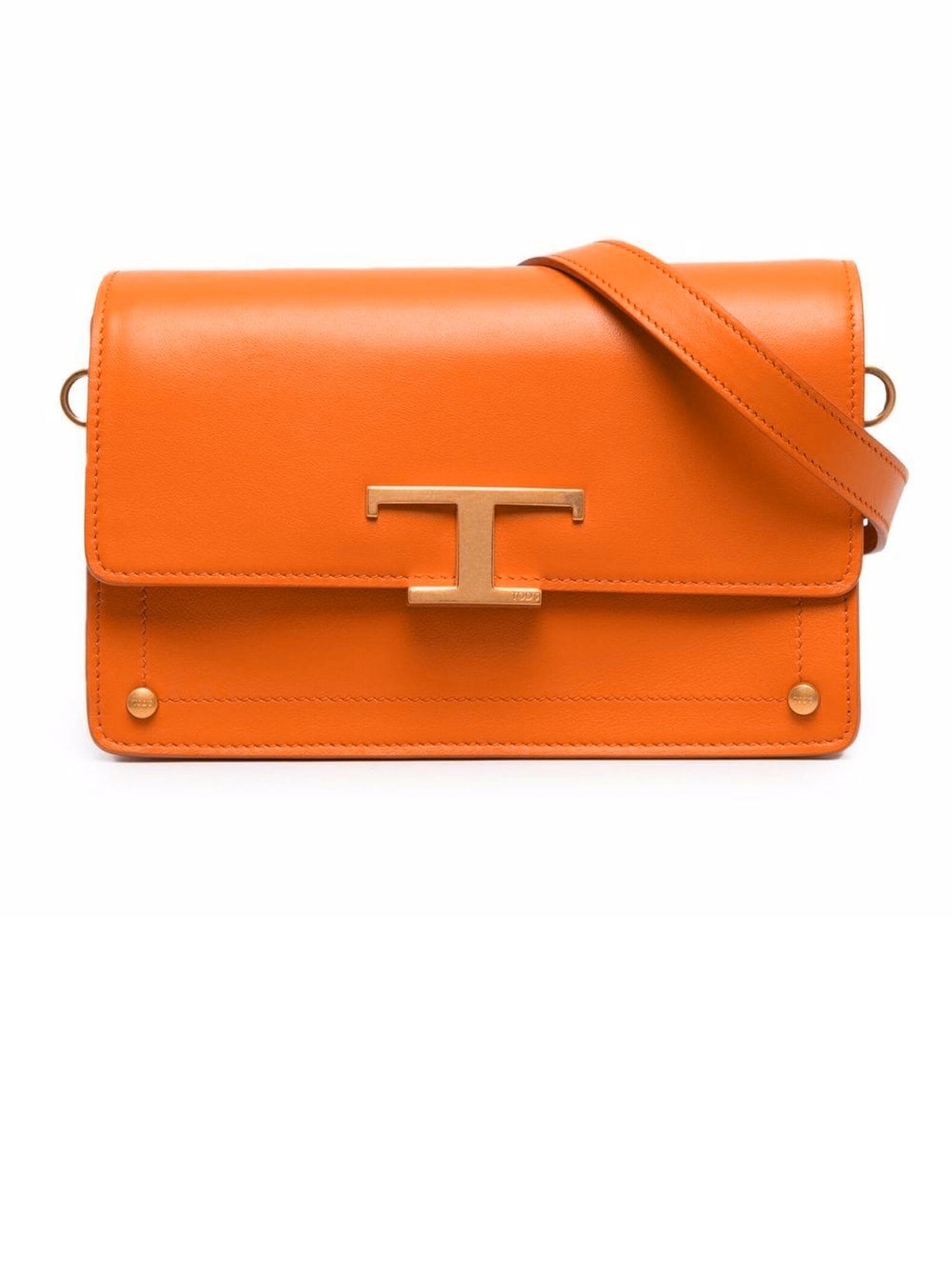 Tod's Bag In Dark Orange Leather