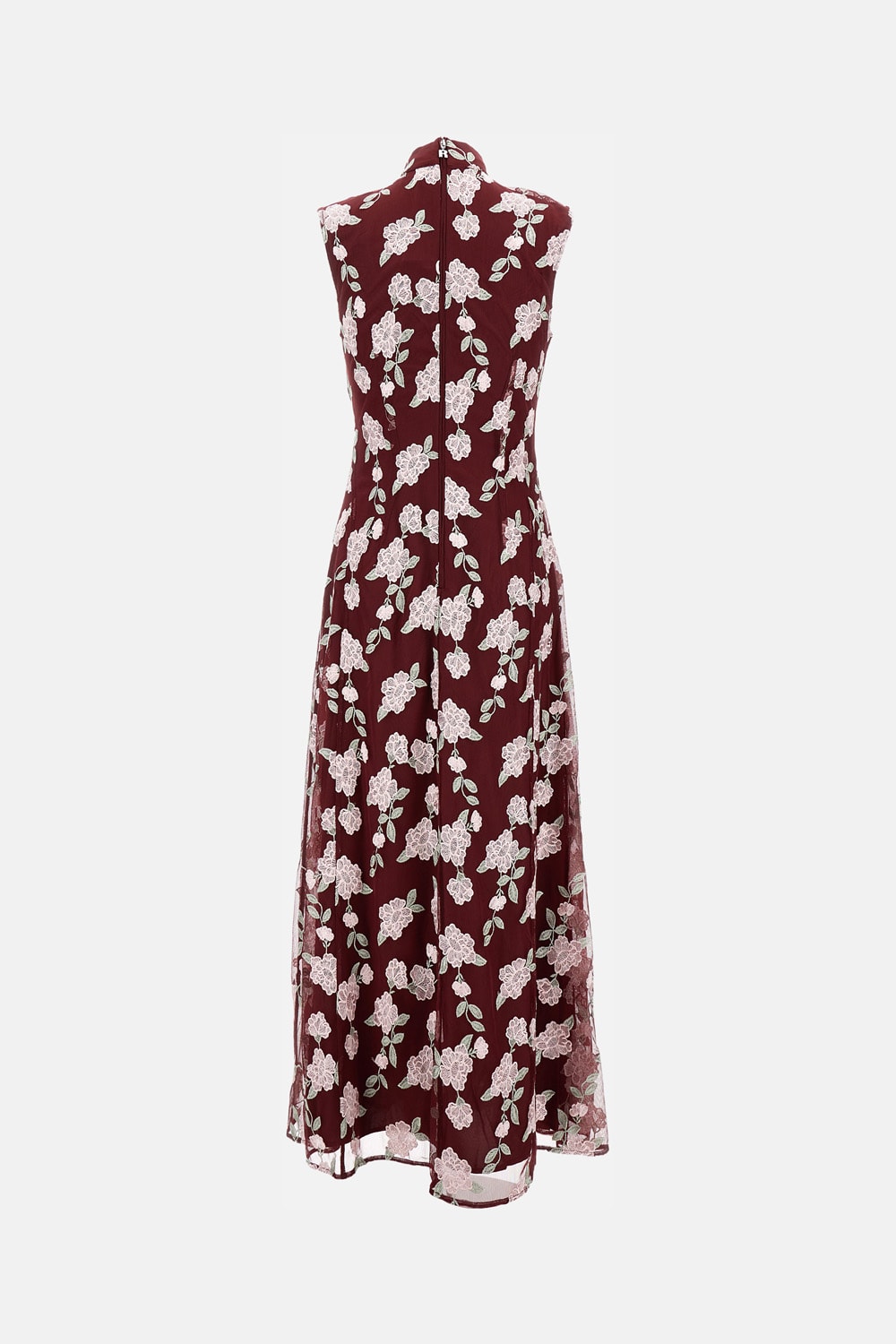 Rotate Birger Christensen Rotate Sleeveless Maxi Dress In Burgundy