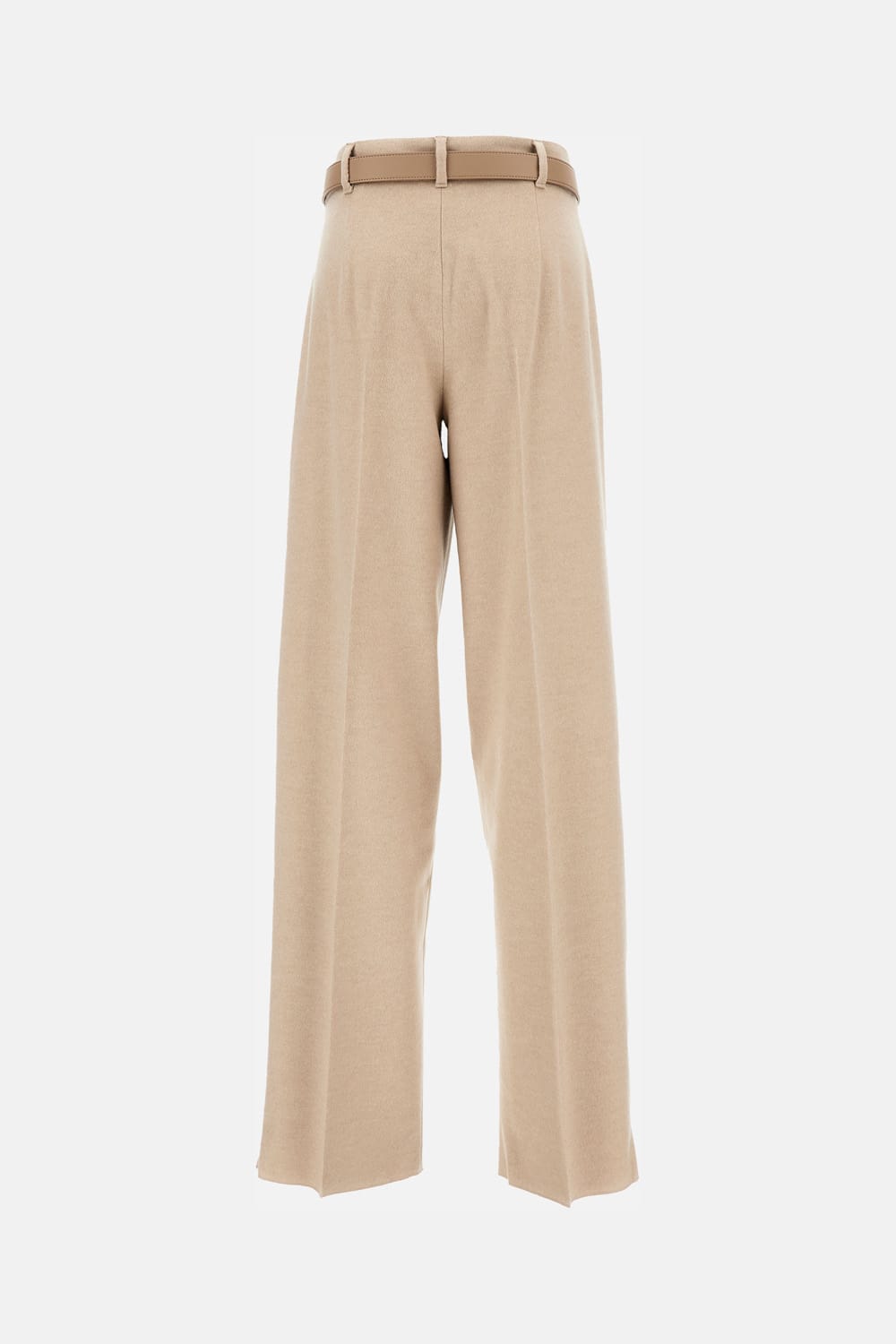 Max Mara Beige Paride Solid Pants In Neutral
