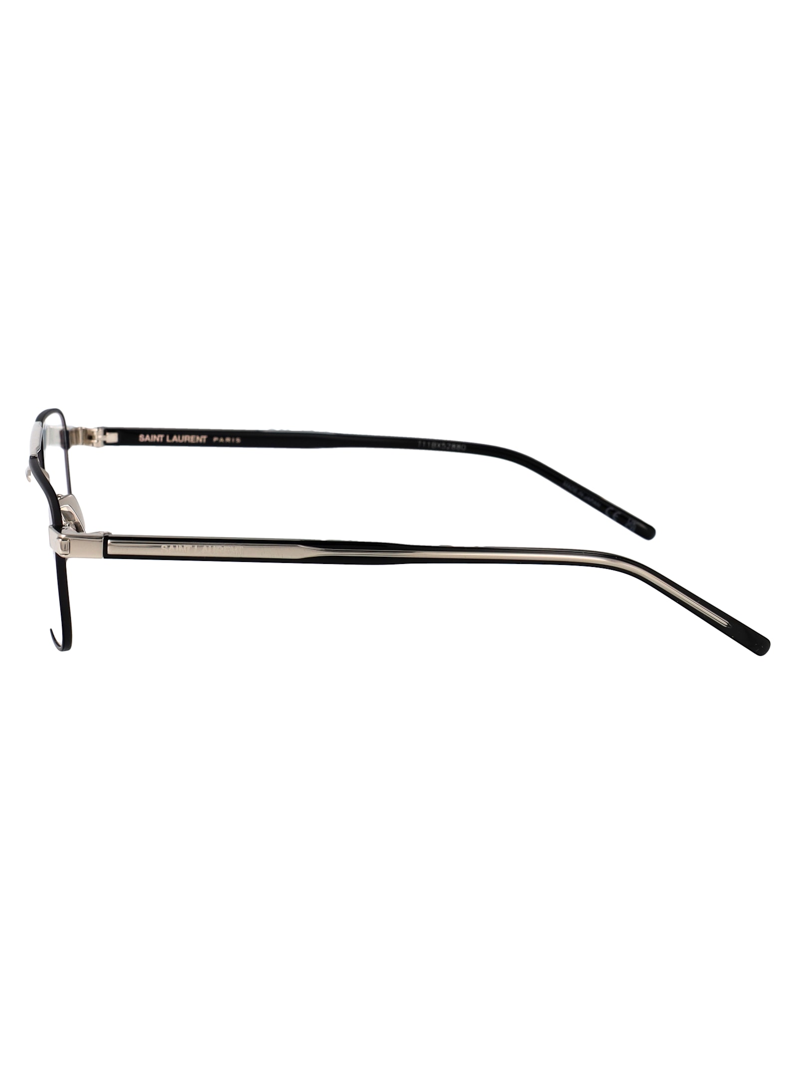 Saint Laurent Sl 780 Glasses In Silver-crystal-transparent