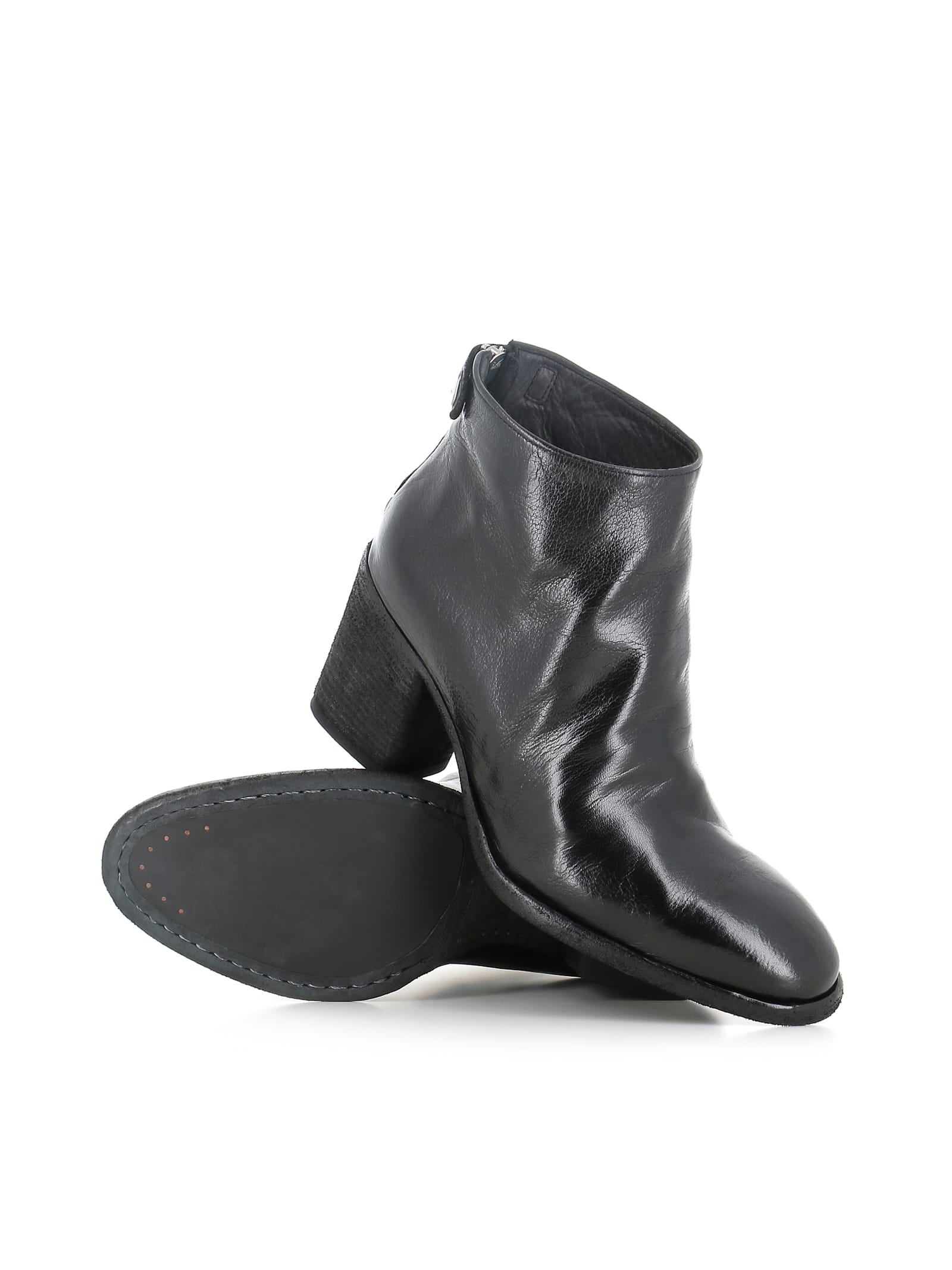 Officine Creative Zip-fastening Block-heel Boots In Black