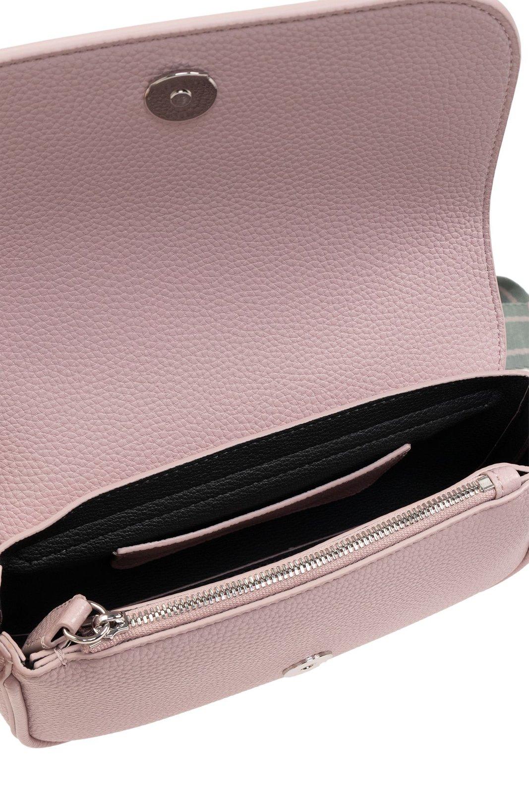 Shop Emporio Armani Shoulder Bag With Logo In Pink