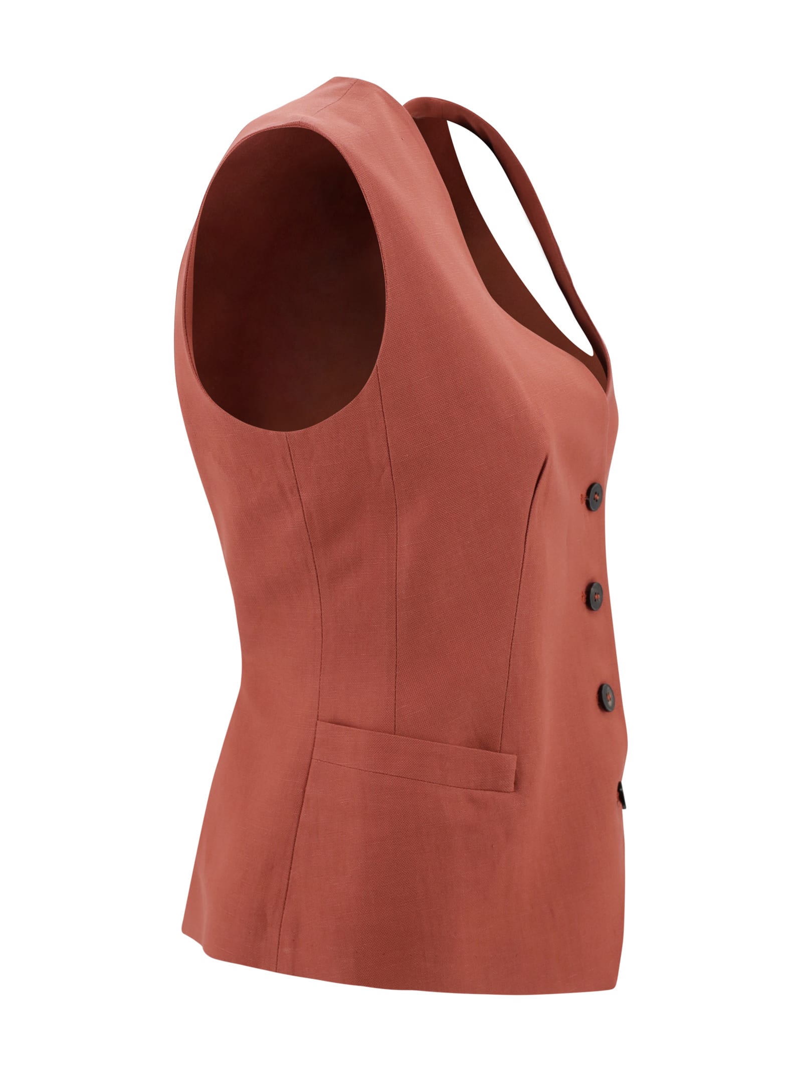 Antonelli Linen-blend Waistcoat