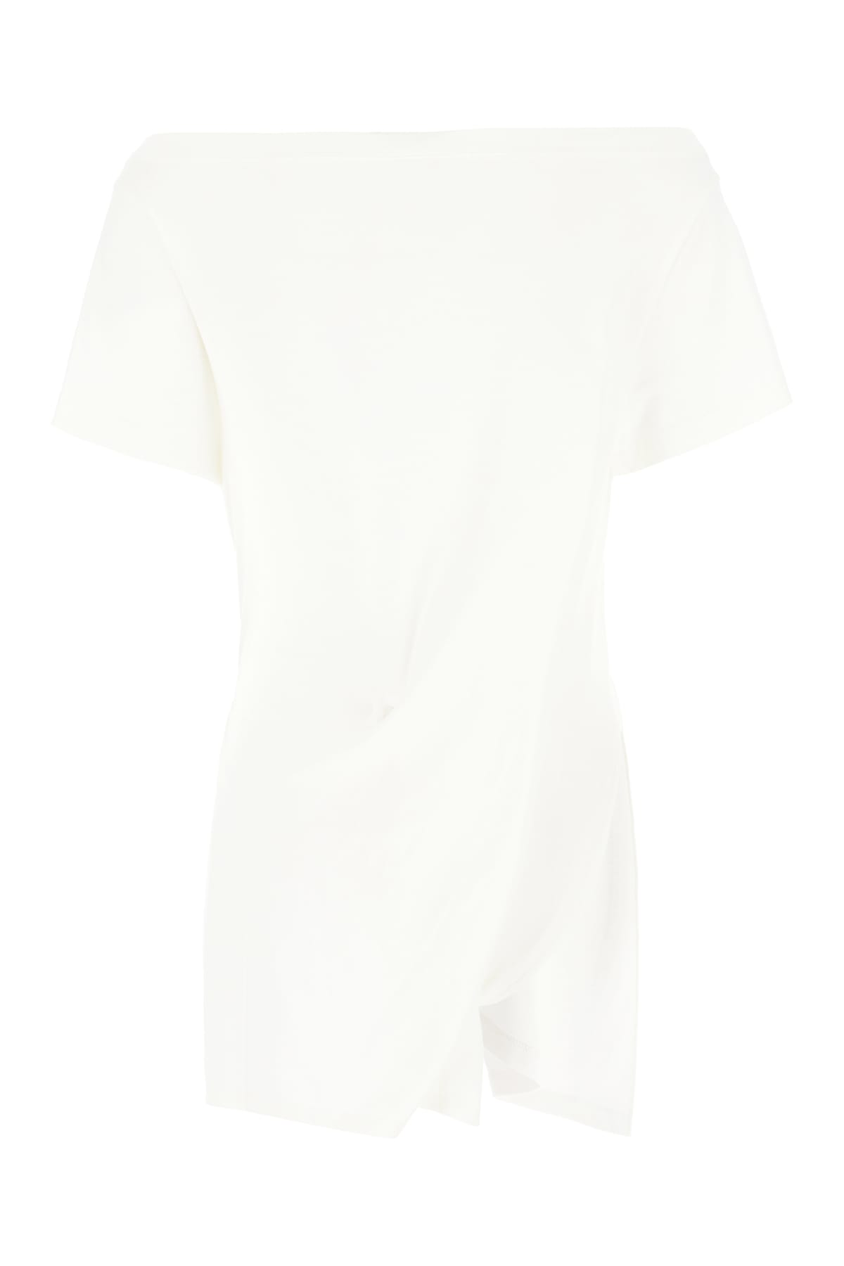 Shop Courrèges White Cotton Bodysuit In Heritage White