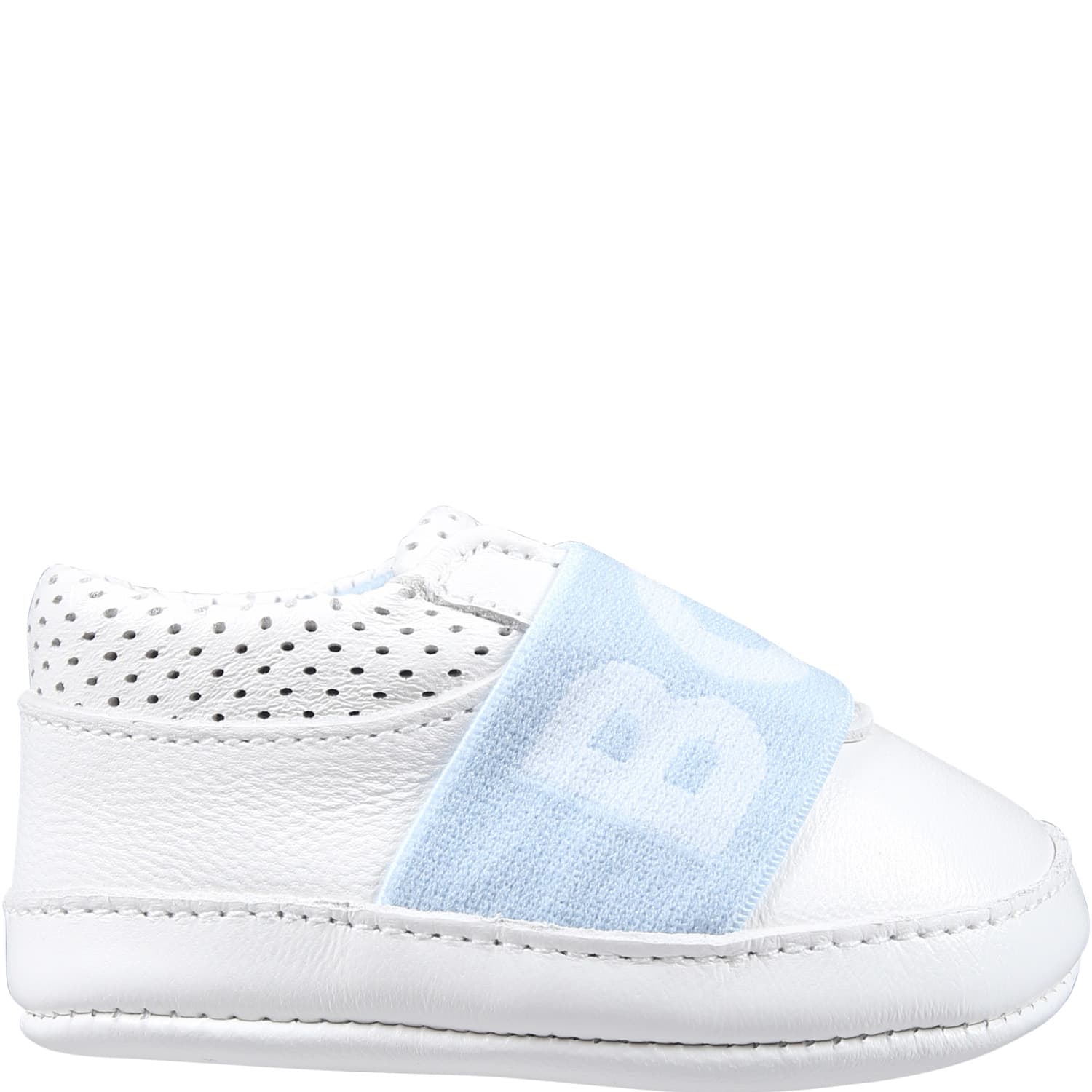 Hugo Boss Kids' White Sneakers For Baby Boy With Logo