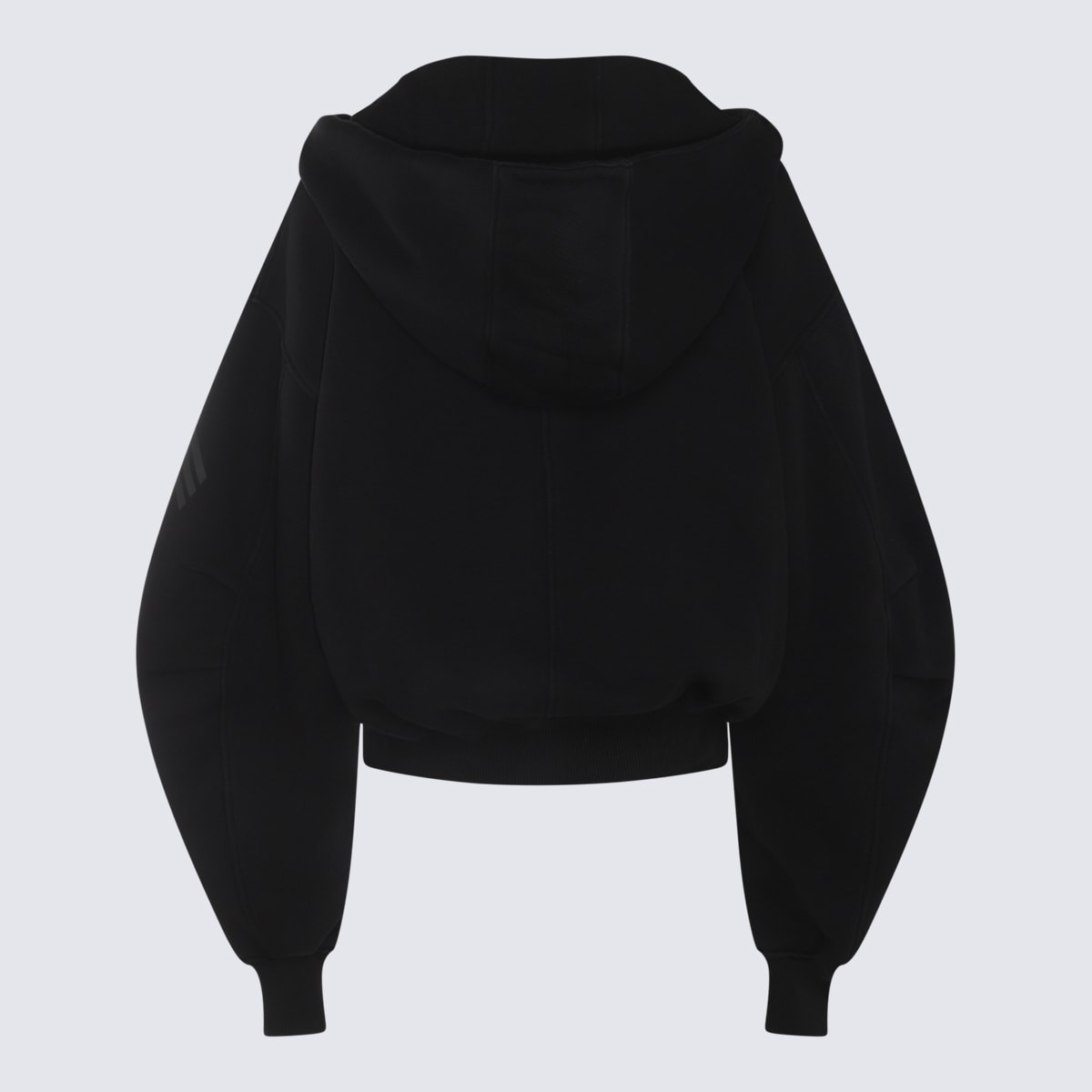Shop Attico Black Cotton Sweatshirt