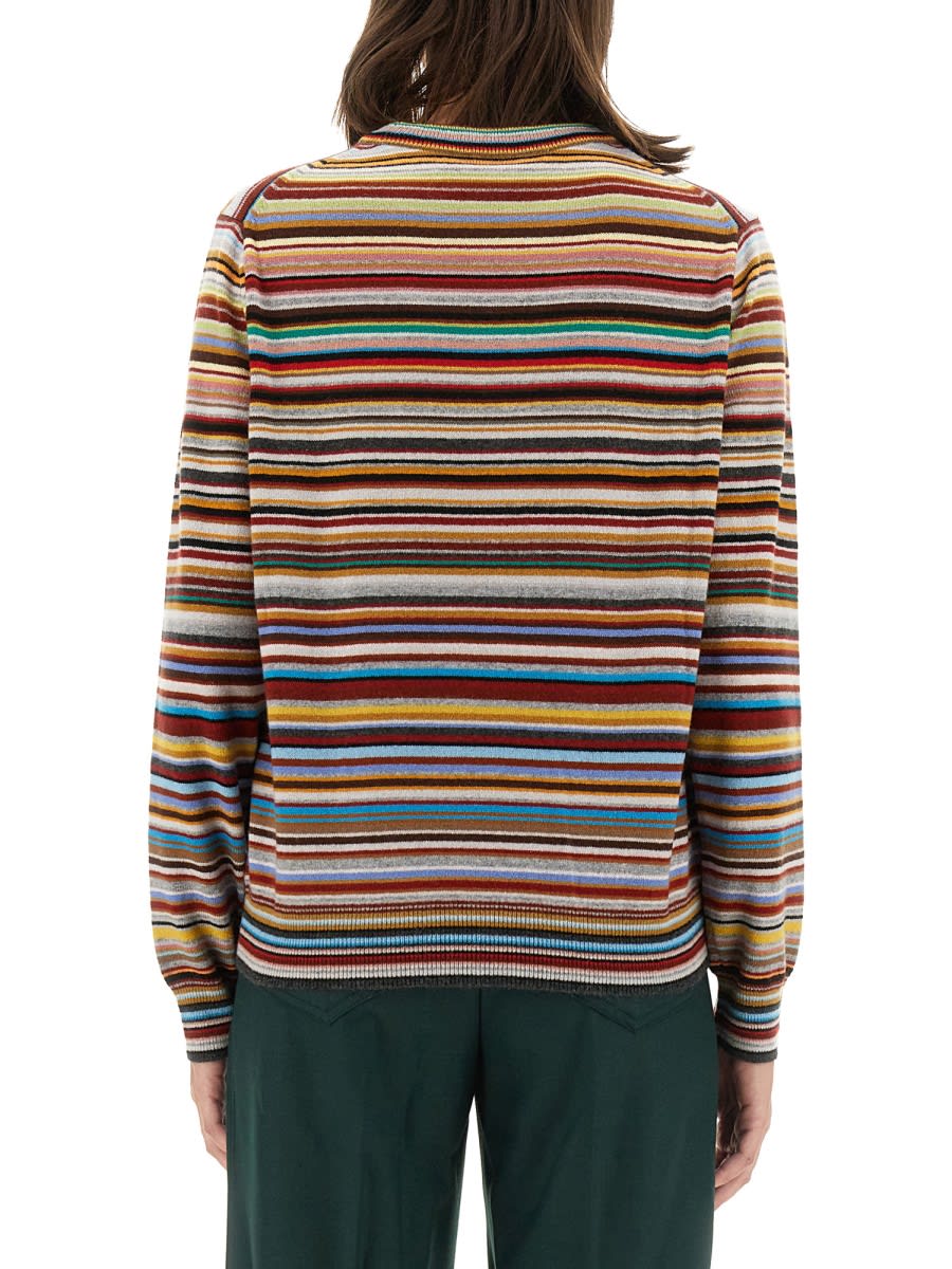 Shop Paul Smith Cashmere Sweater In Multicolour