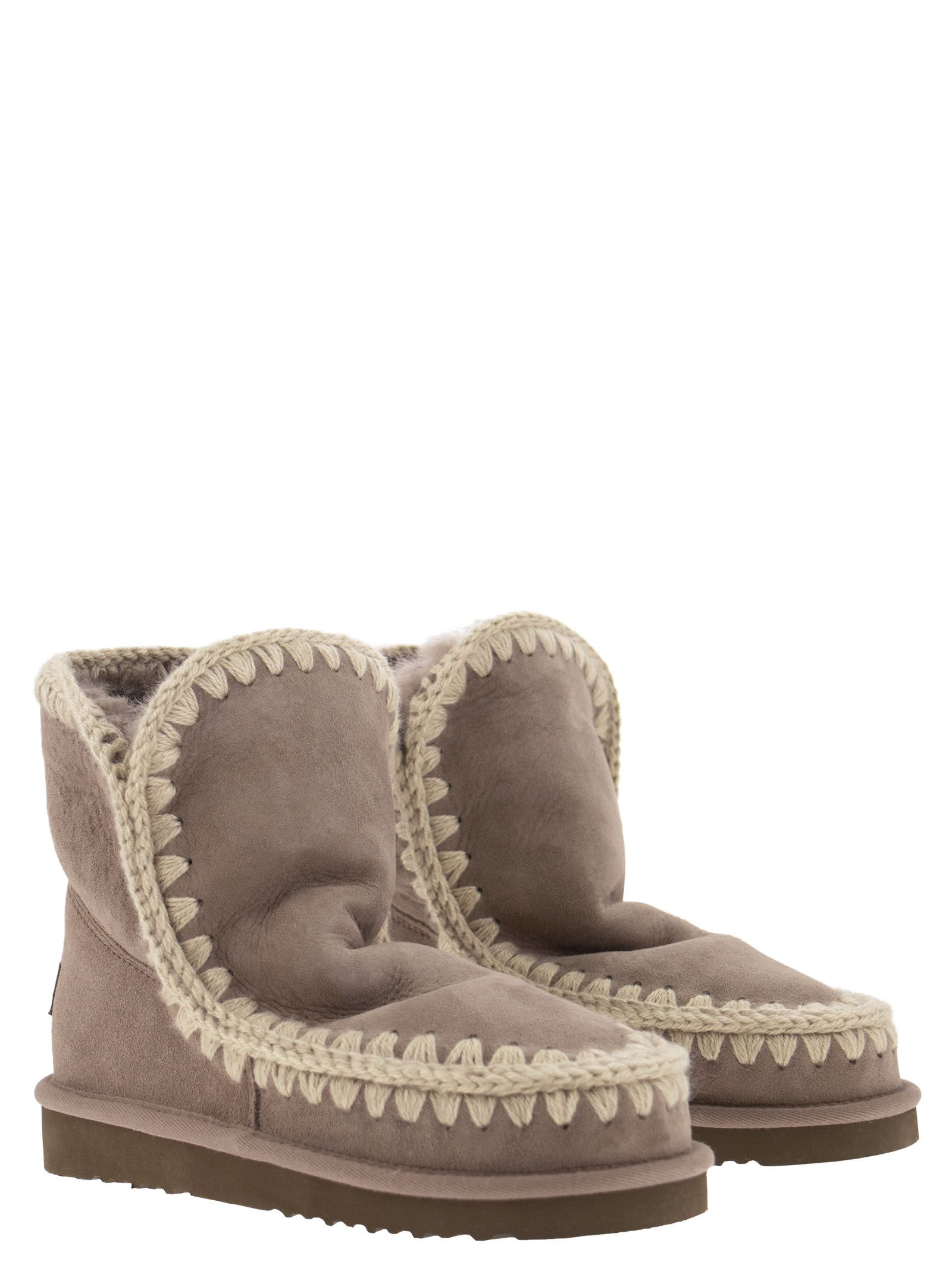 Shop Mou Eskimo 18 - Ankle Boot In Beige