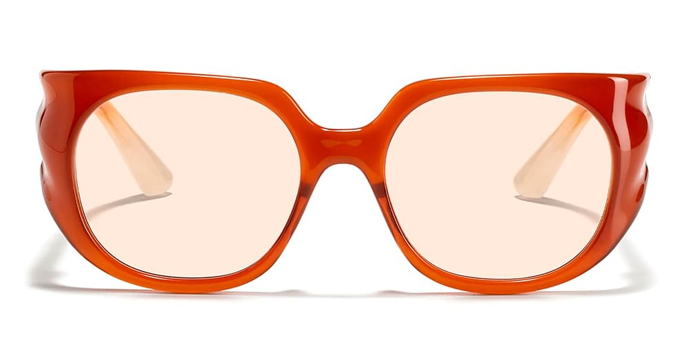 Junk Plastic Rehab Jingo - Earl Grey Fade Sunglasses In Red