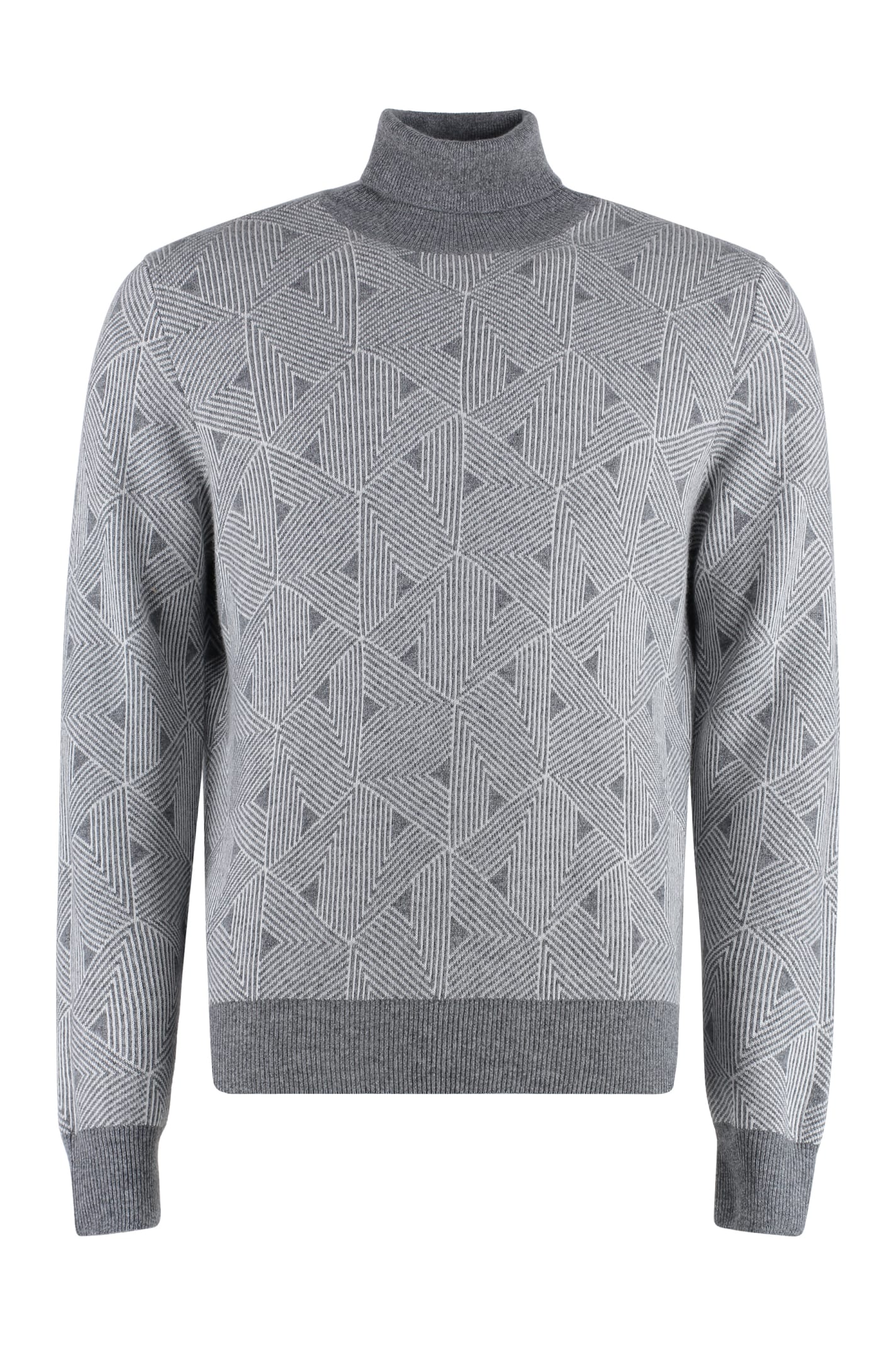 Canali Cashmere Blend Turtleneck Sweater