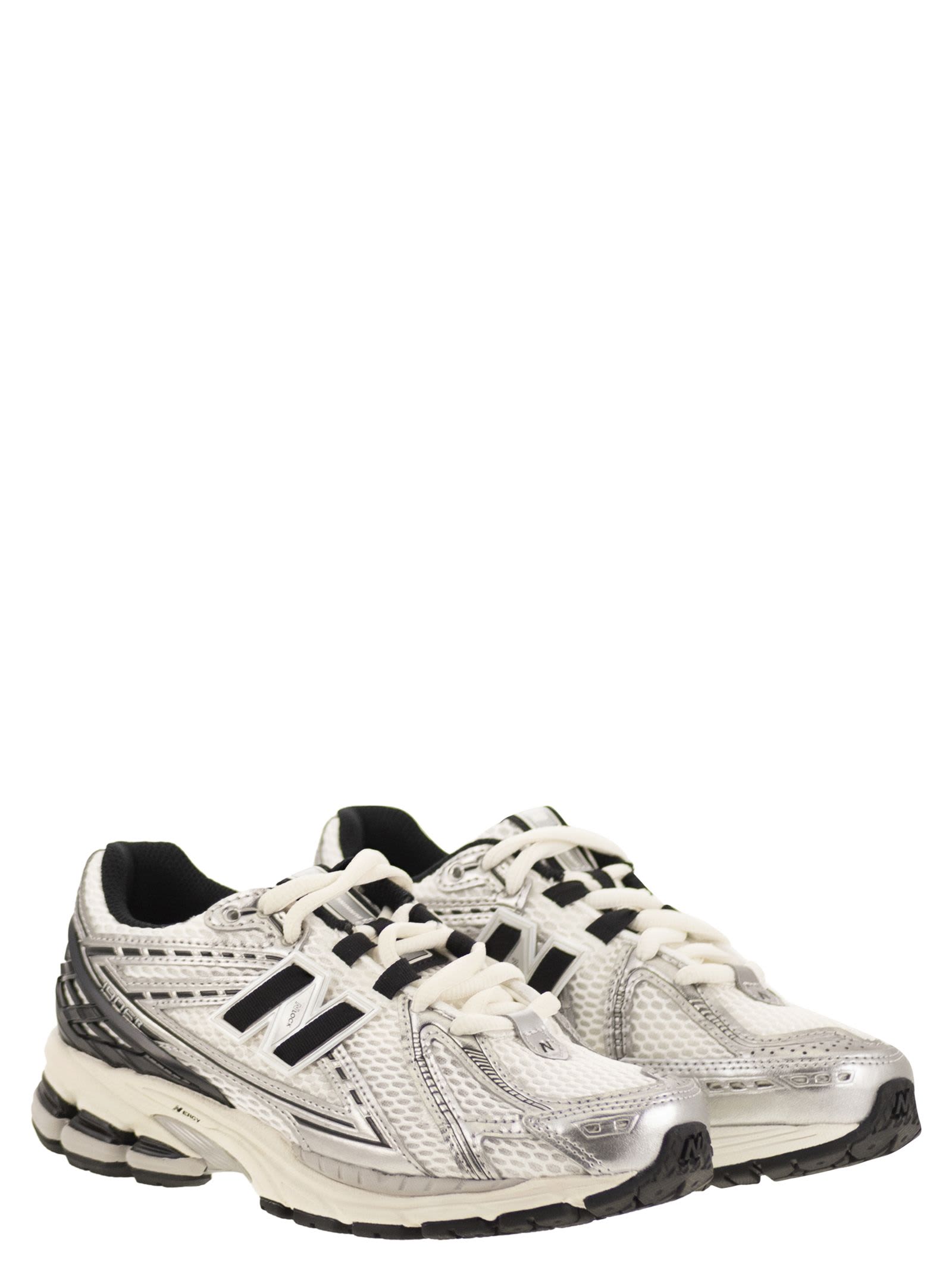New Balance Multicolor Low Top Sneakers With Logo Detail On The Rear In Tech Fabric Man In White