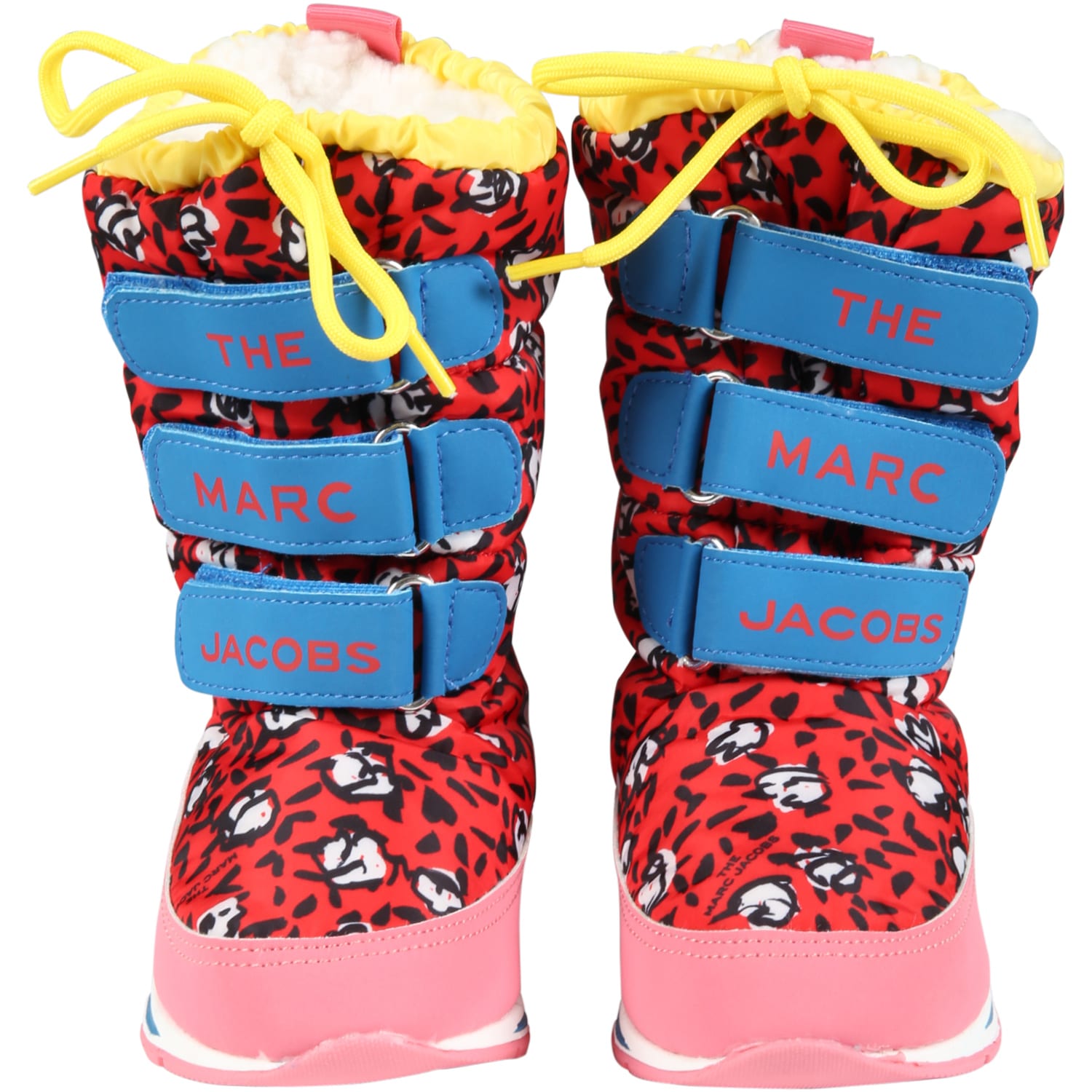 Shop Little Marc Jacobs Red Snow Boots For Girl