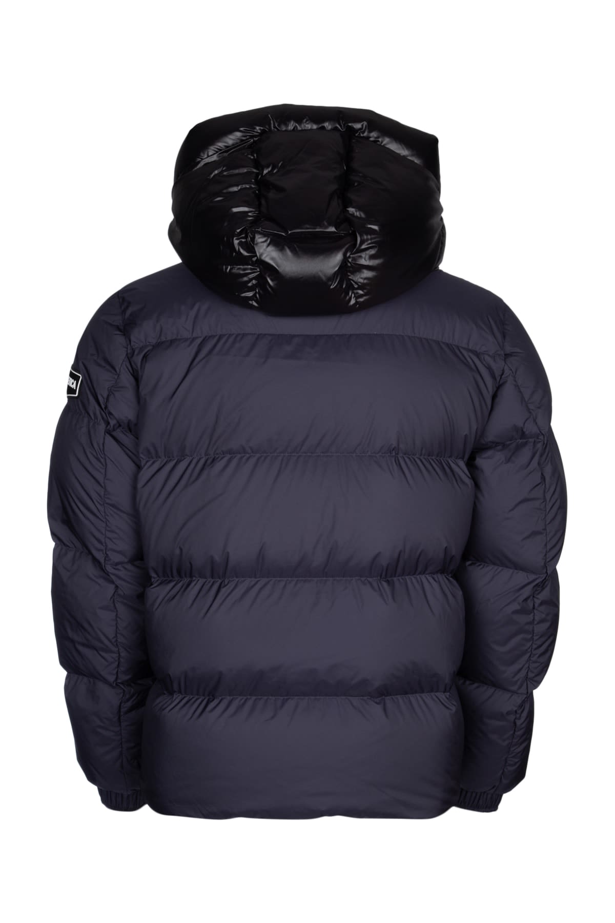 Duvetica Navy Blue Puffer Jacket In Nys