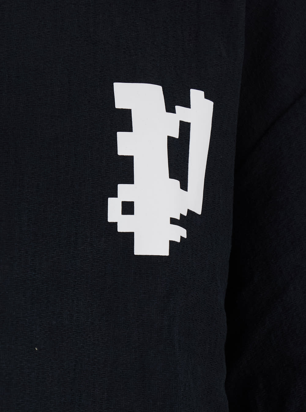 Purple Brand Black Crewneck T-shirt With Logo On Front And Rear In Cotton Man In Black