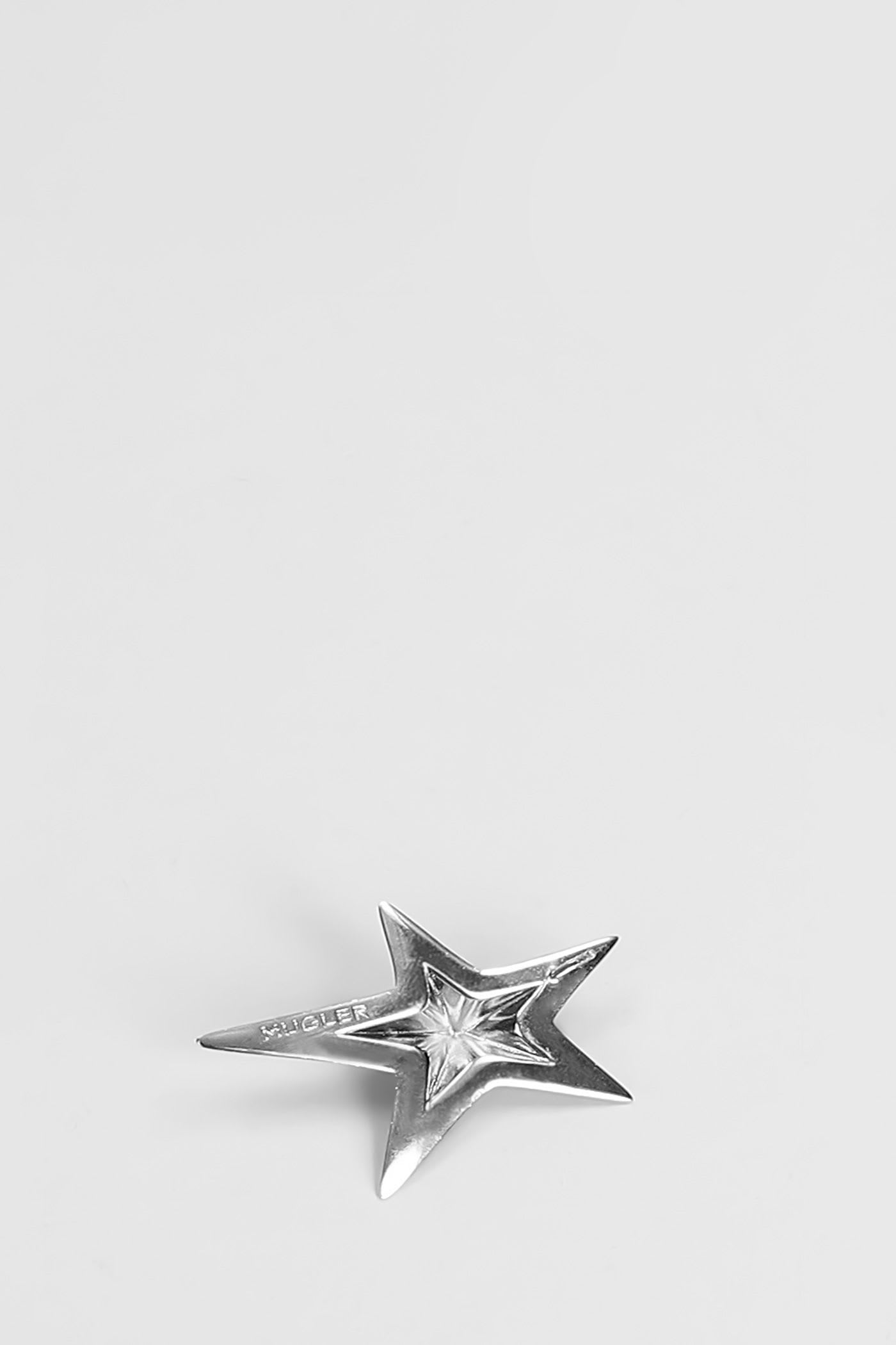 Mugler In Silver Brass In Metallic