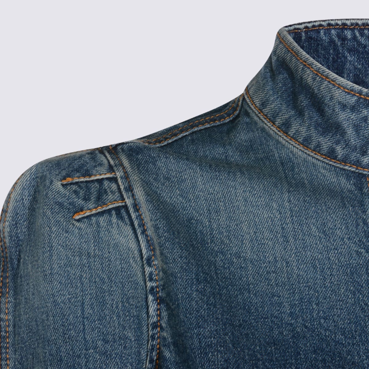 Alaïa Blue Cotton Denim Jacket In Blue