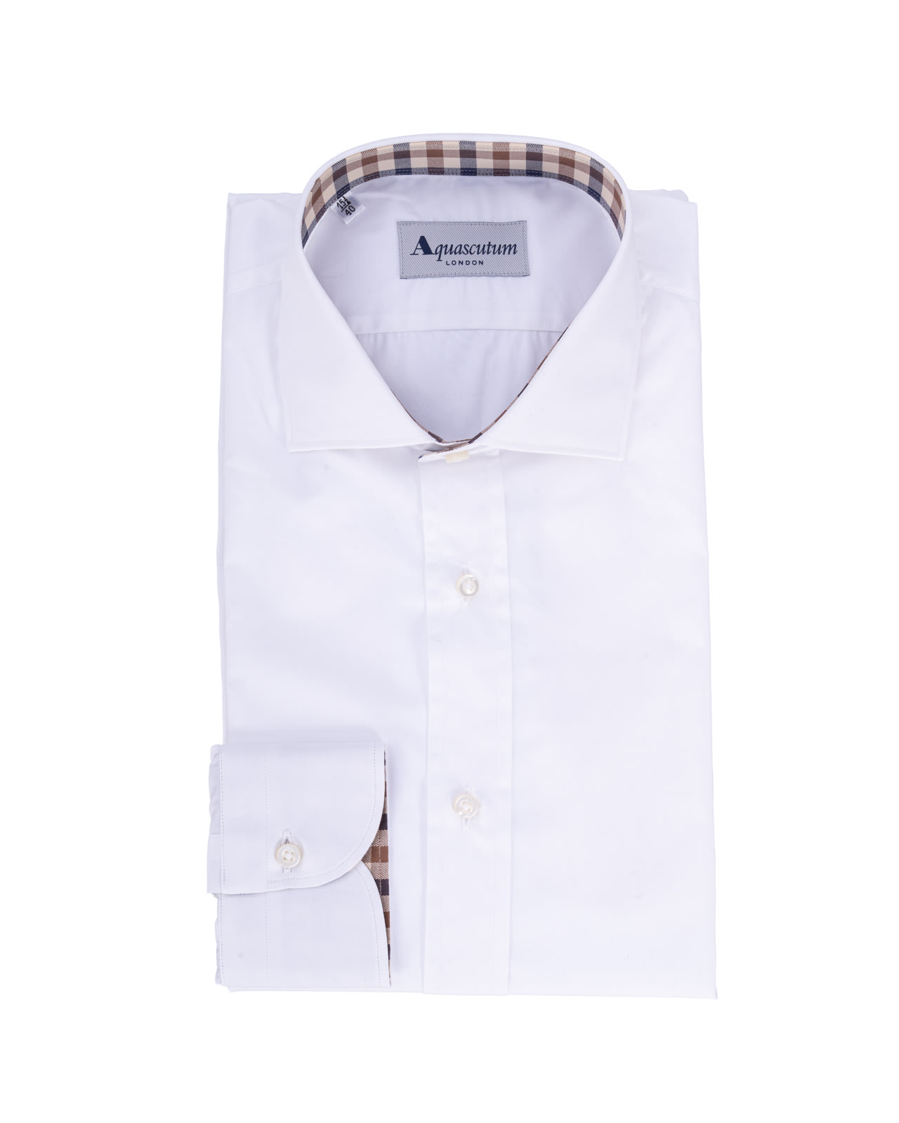 Shop Aquascutum Shirts White