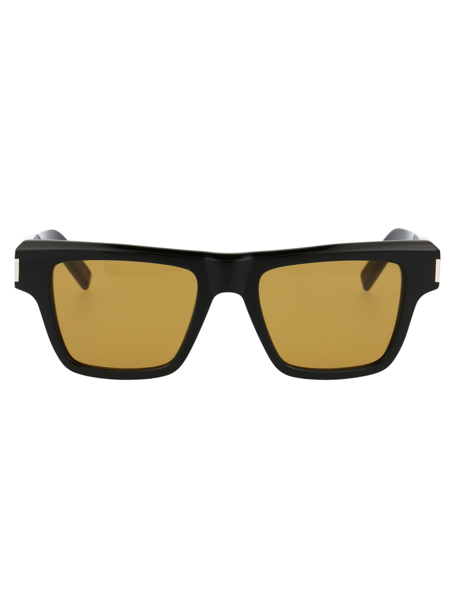 Shop Saint Laurent Sl 469 Sunglasses In 004 Black Black Yellow