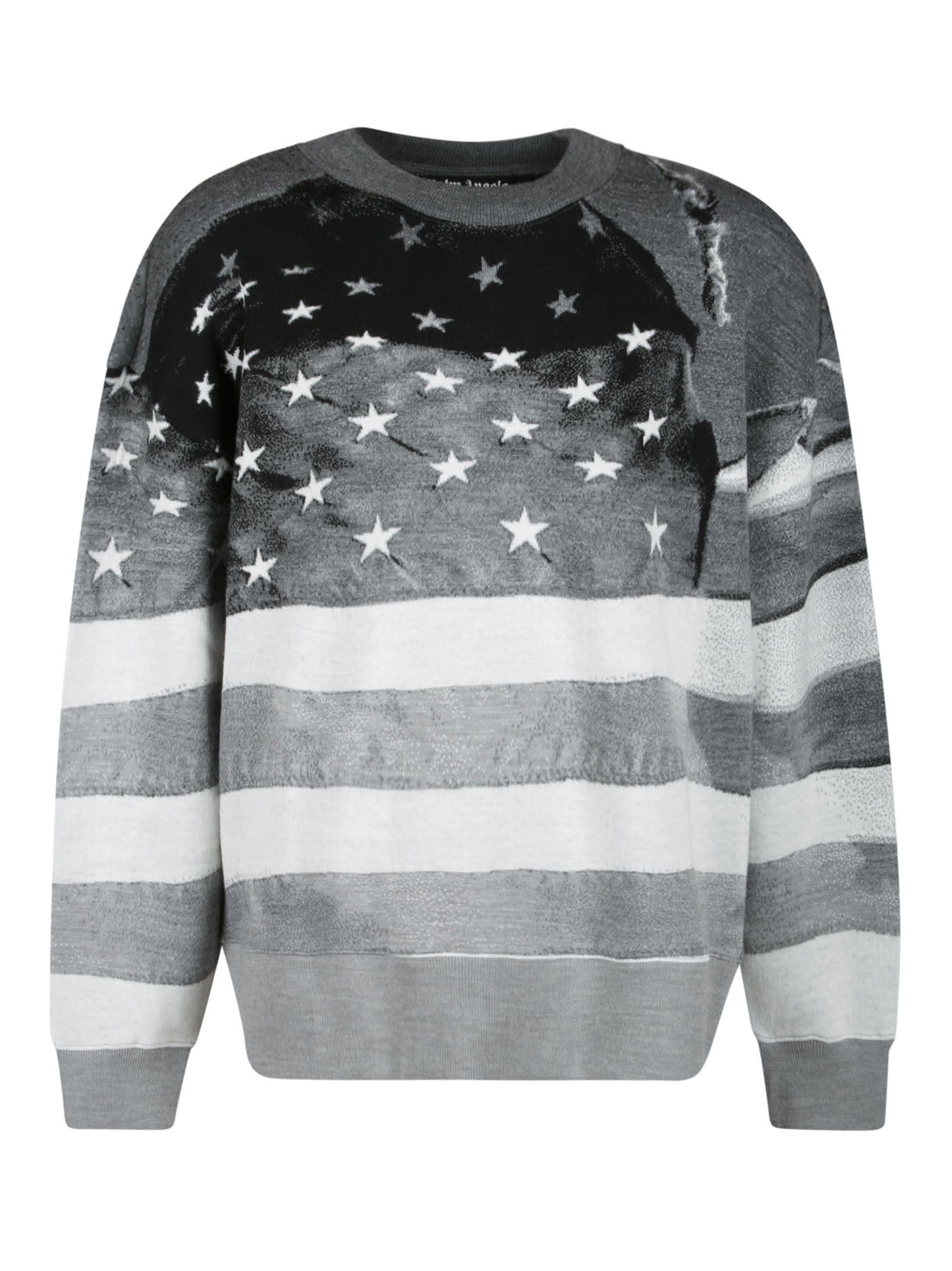 Palm Angels Jacquard Flag Sweater