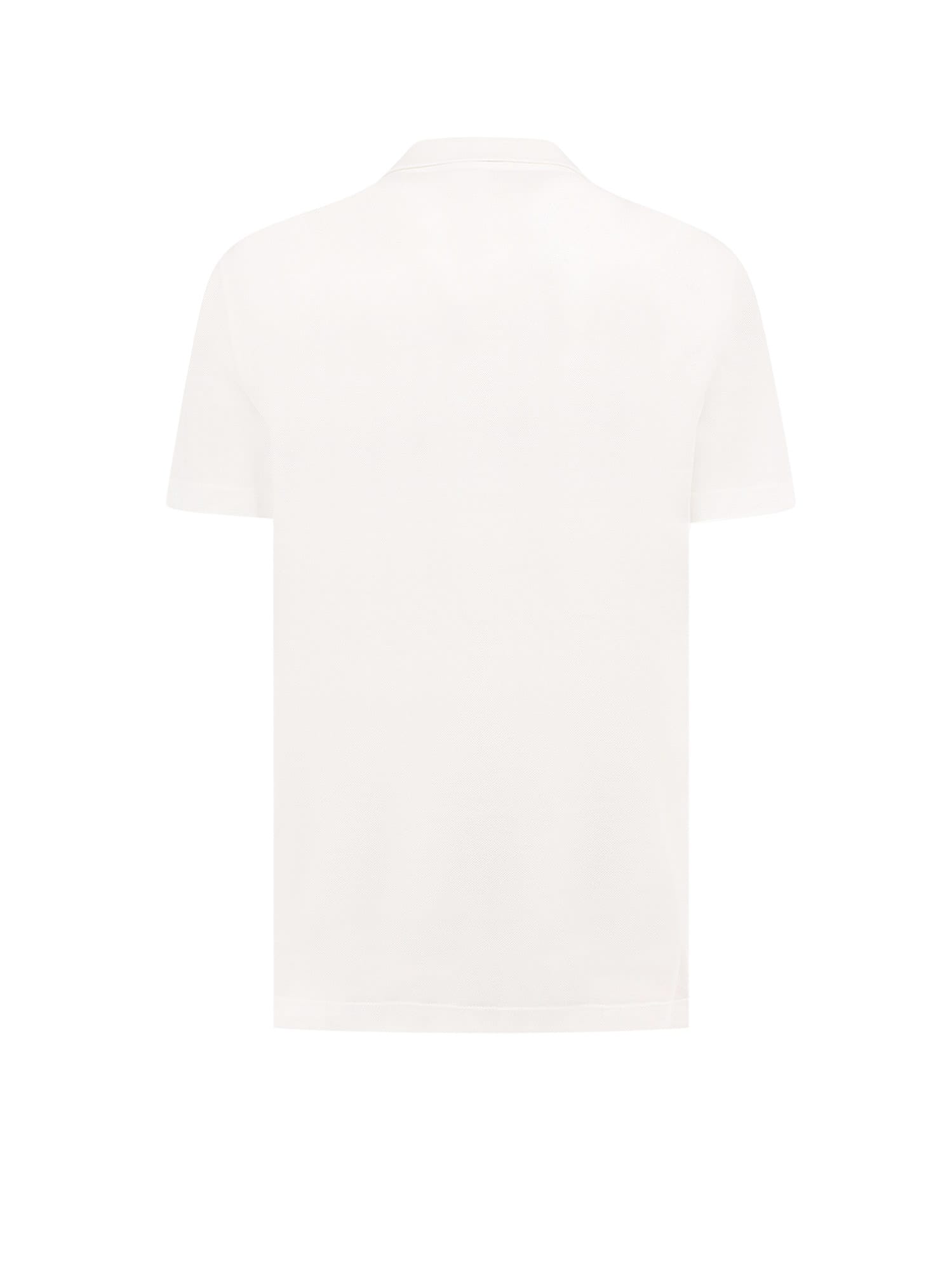 Shop Versace Polo Shirt In White