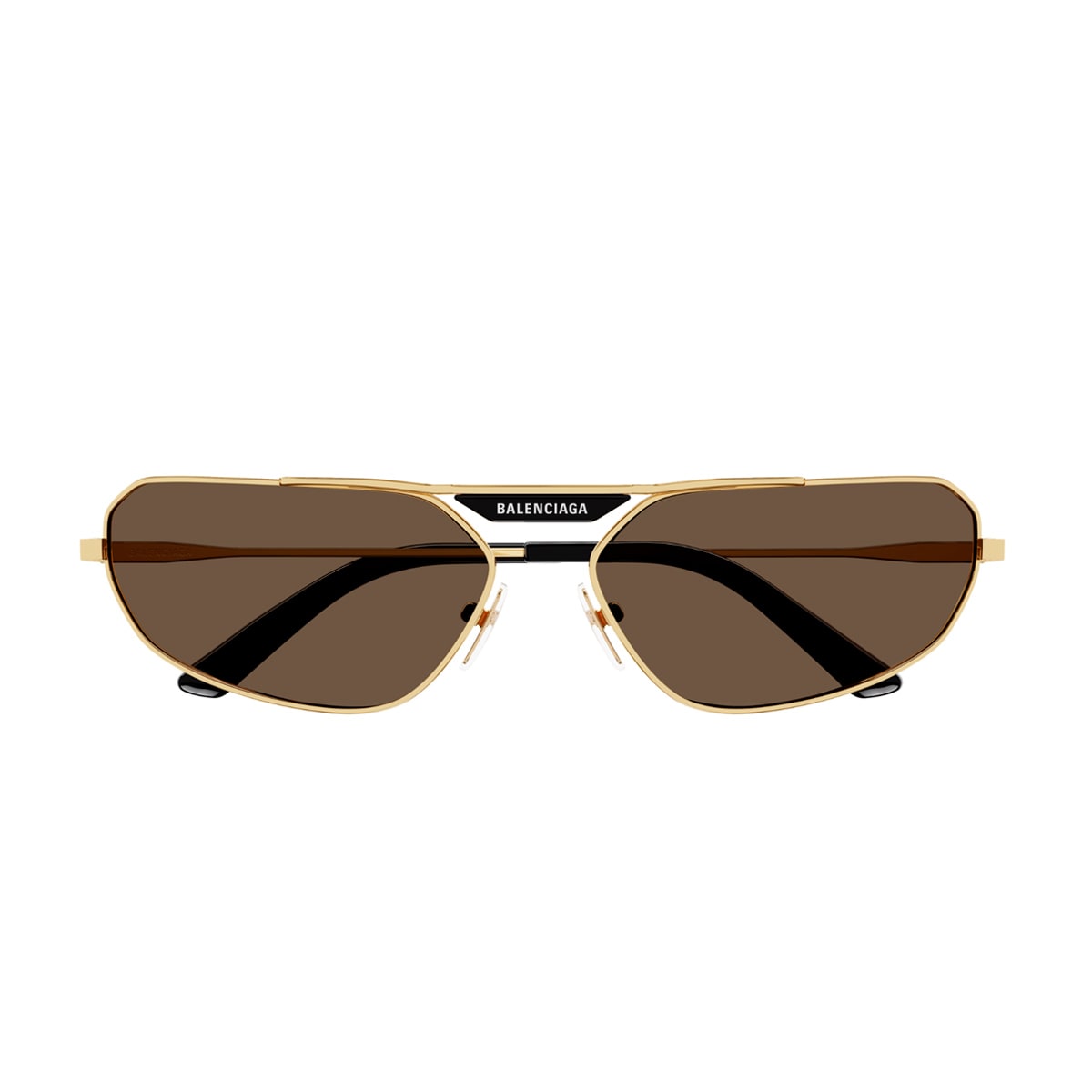 Balenciaga Bb0245s Tag 2.0-linea Everyday 003 Sunglasses In Oro