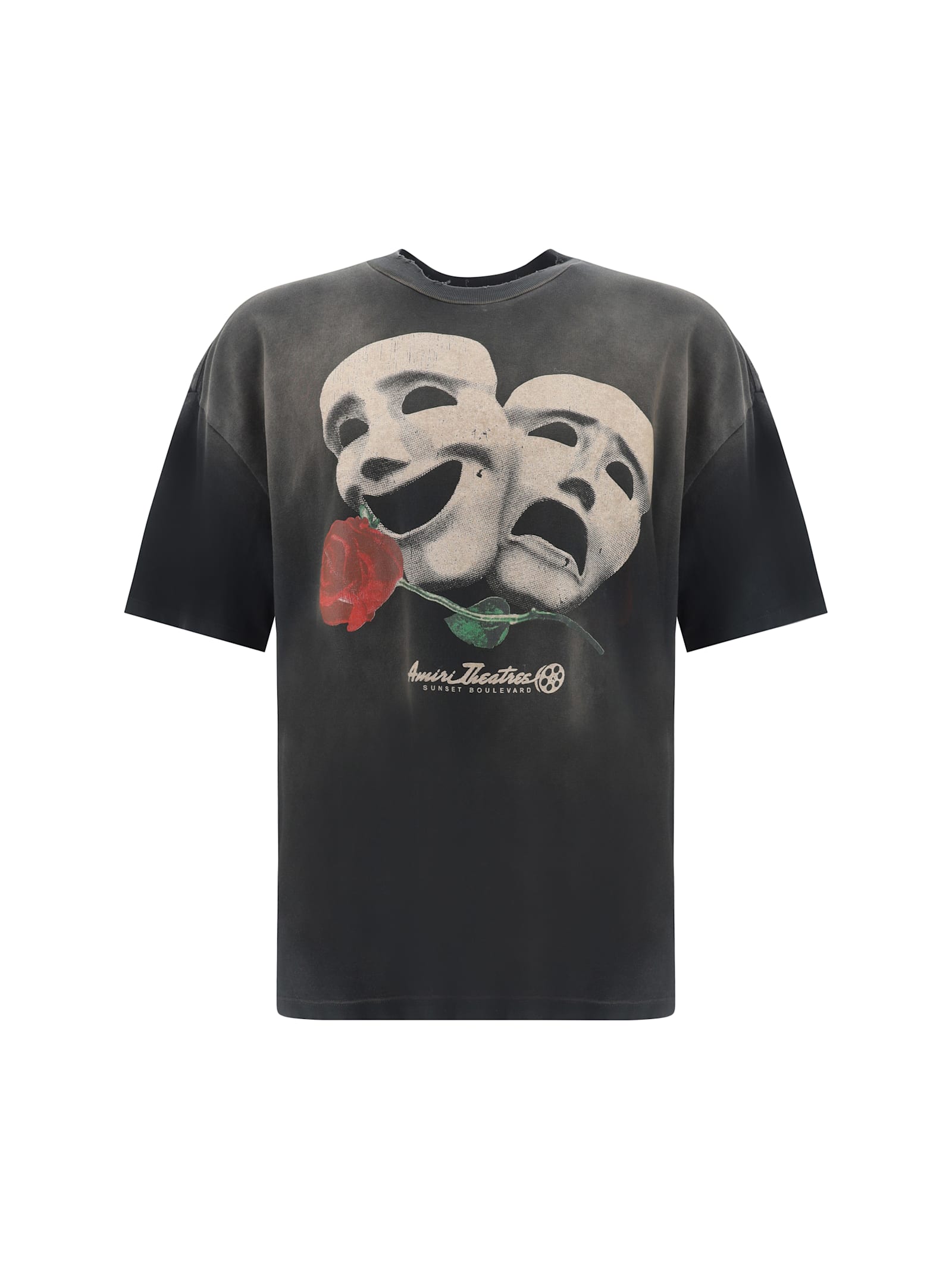 Shop Amiri Theatre Masks T-shirt In Black