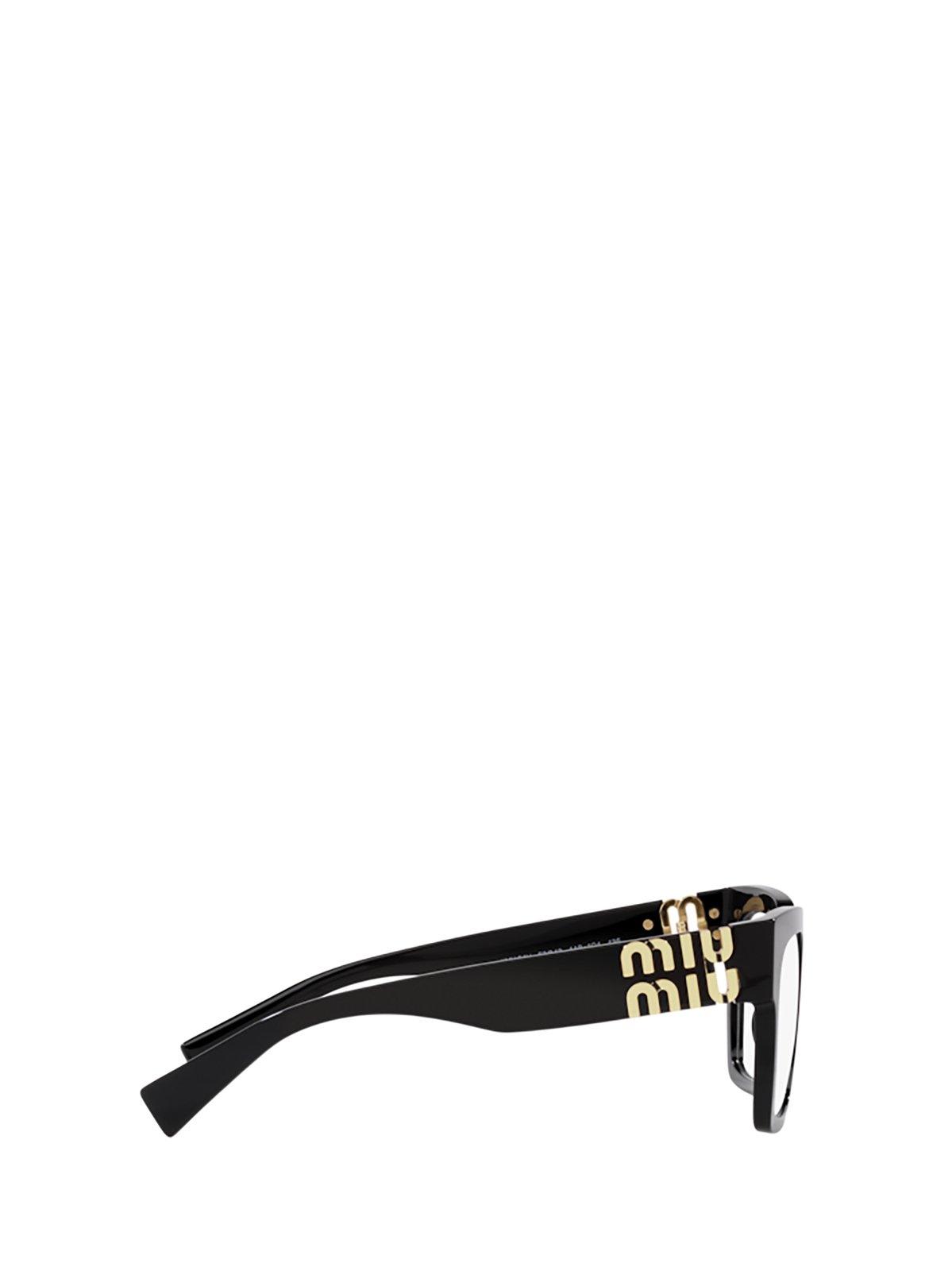 Miu Miu Mu 04uv Square-frame Acetate Glasses In 1ab1o1