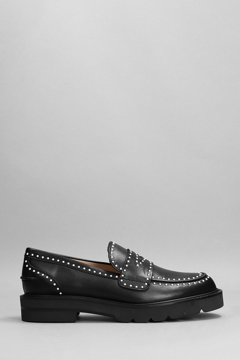 Stuart Weitzman Parker Loafers In Black Leather