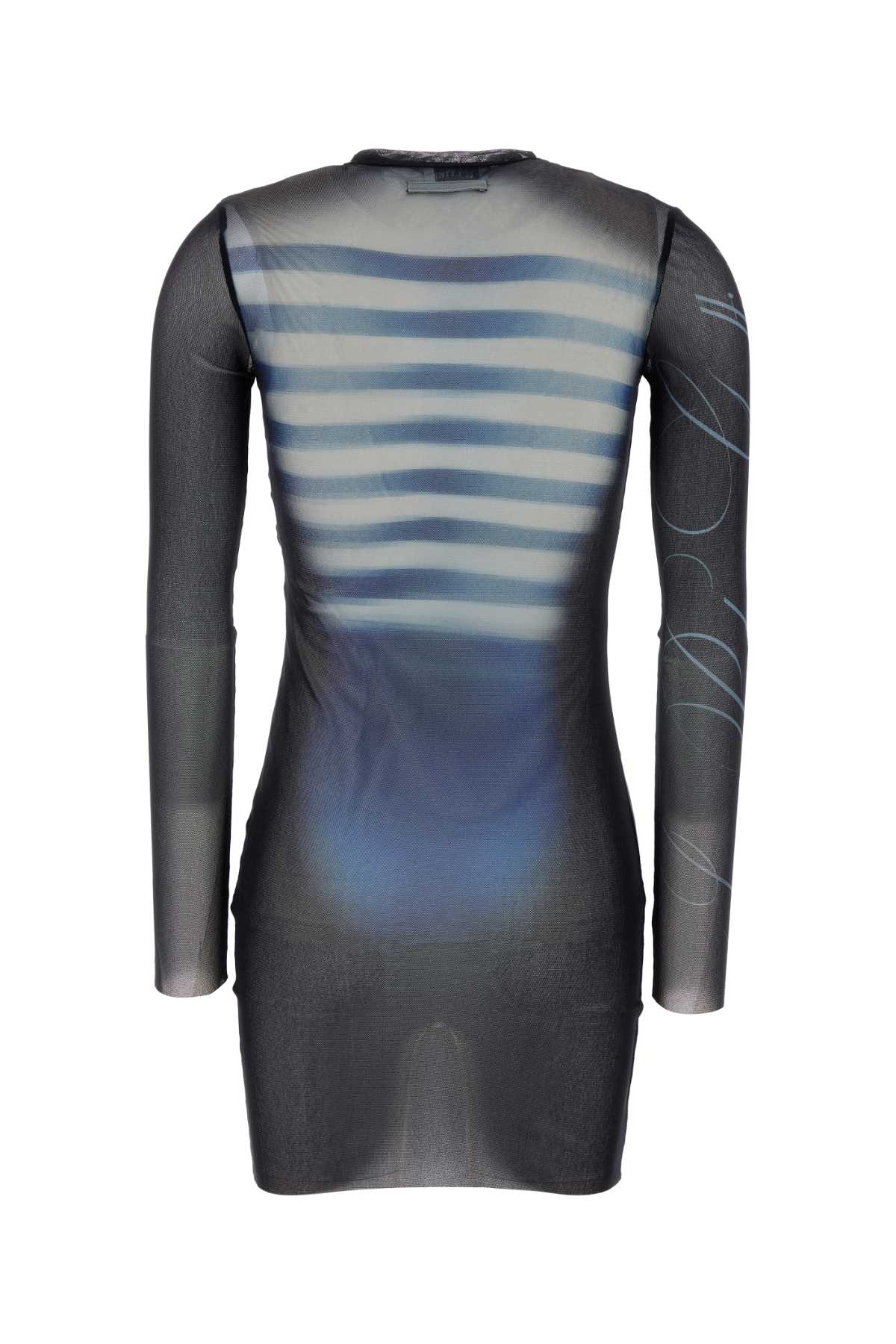 JEAN PAUL GAULTIER PRINTED TULLE MINI DRESS