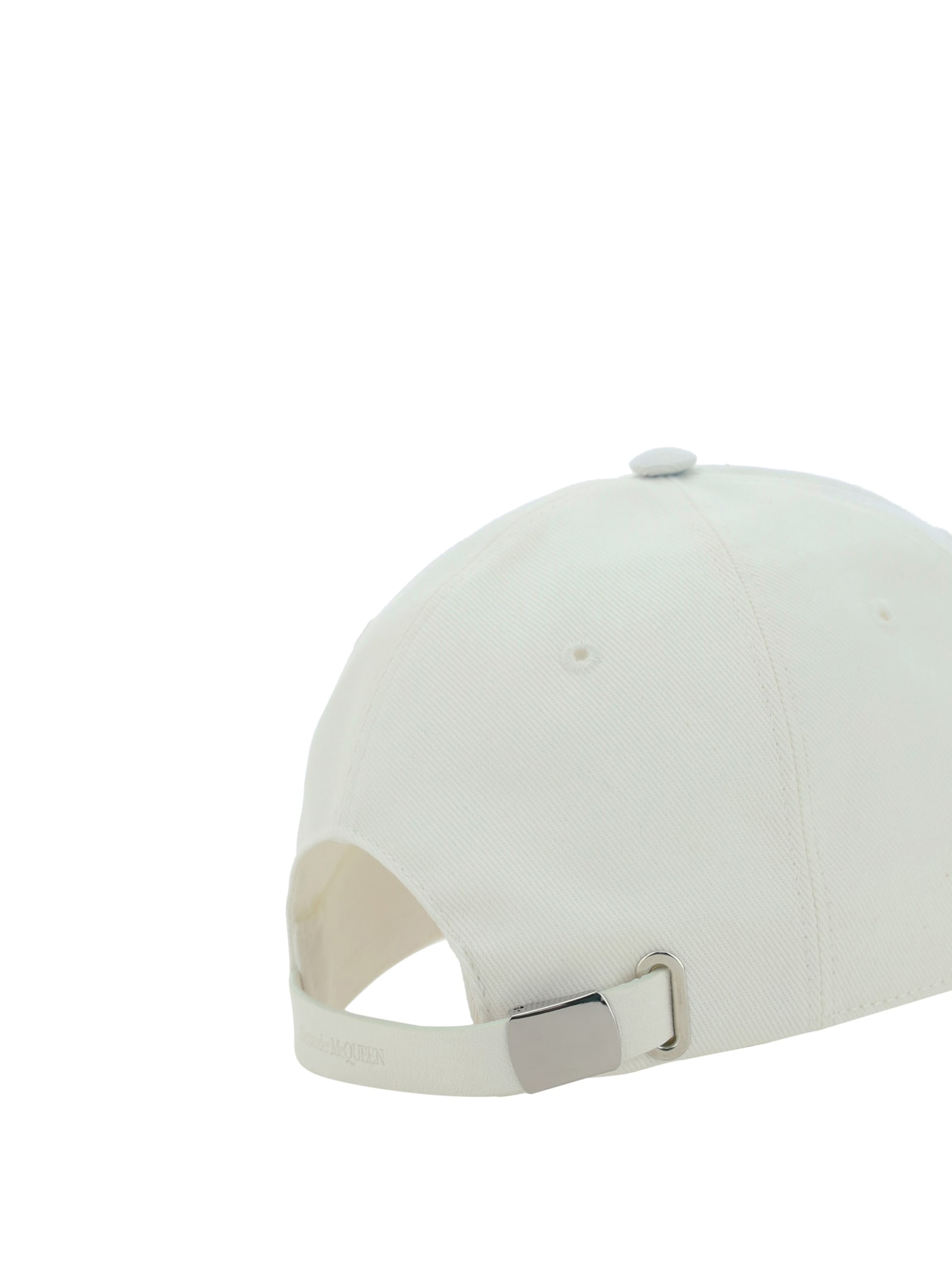 Shop Alexander Mcqueen Baseball Hat In White