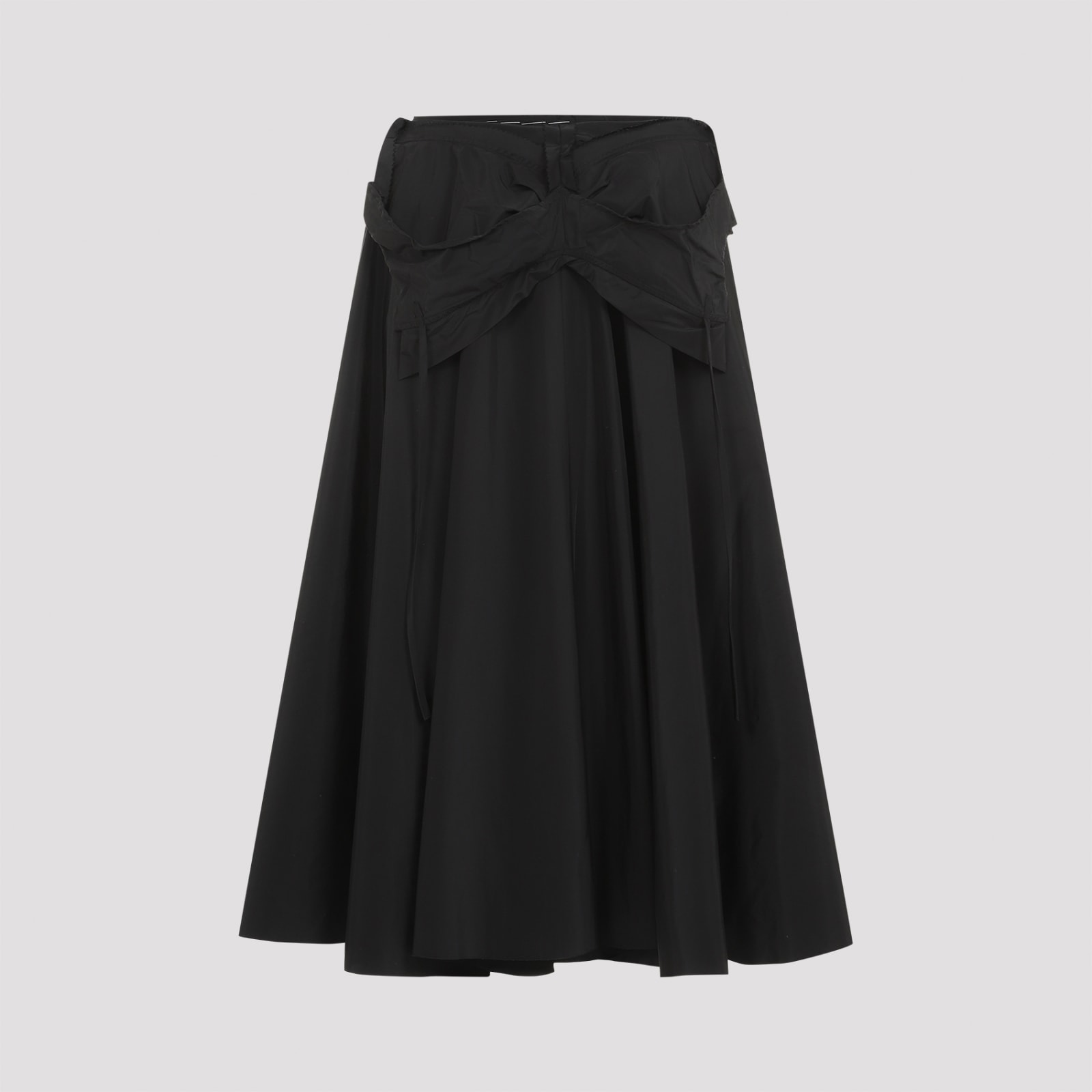 Shop Maison Margiela Midi Skirt In Black