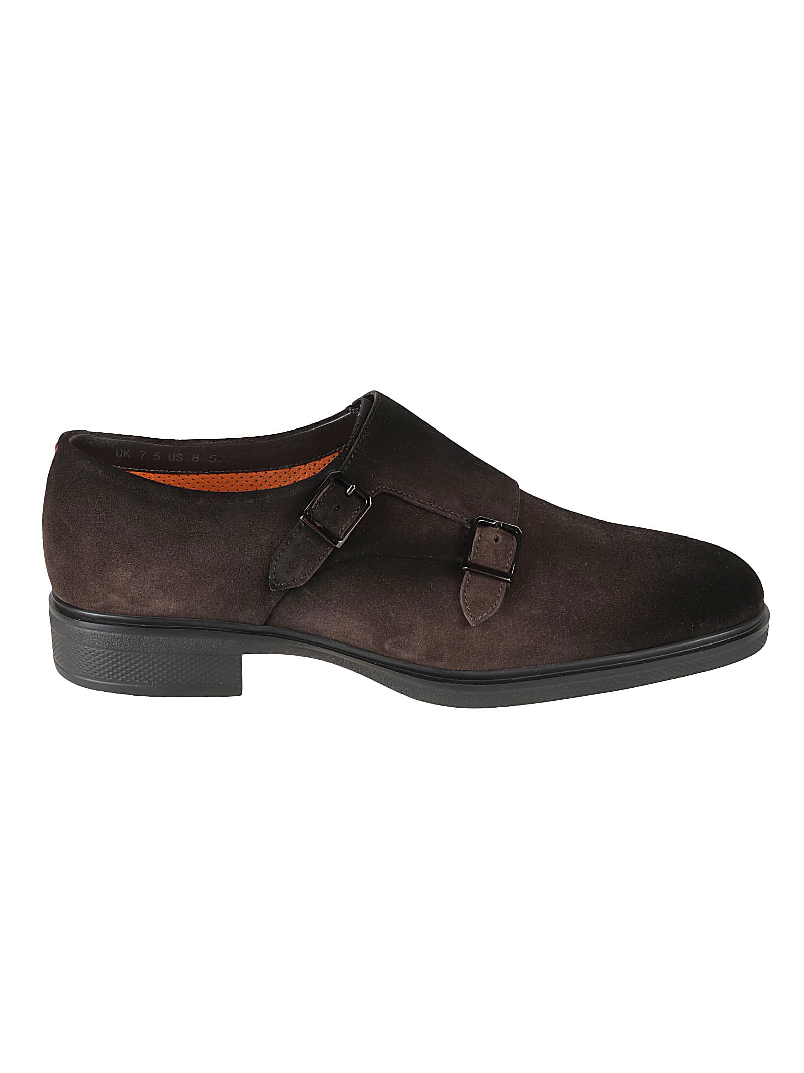 Santoni Easy Onm Derby Shoes In Dark Brown