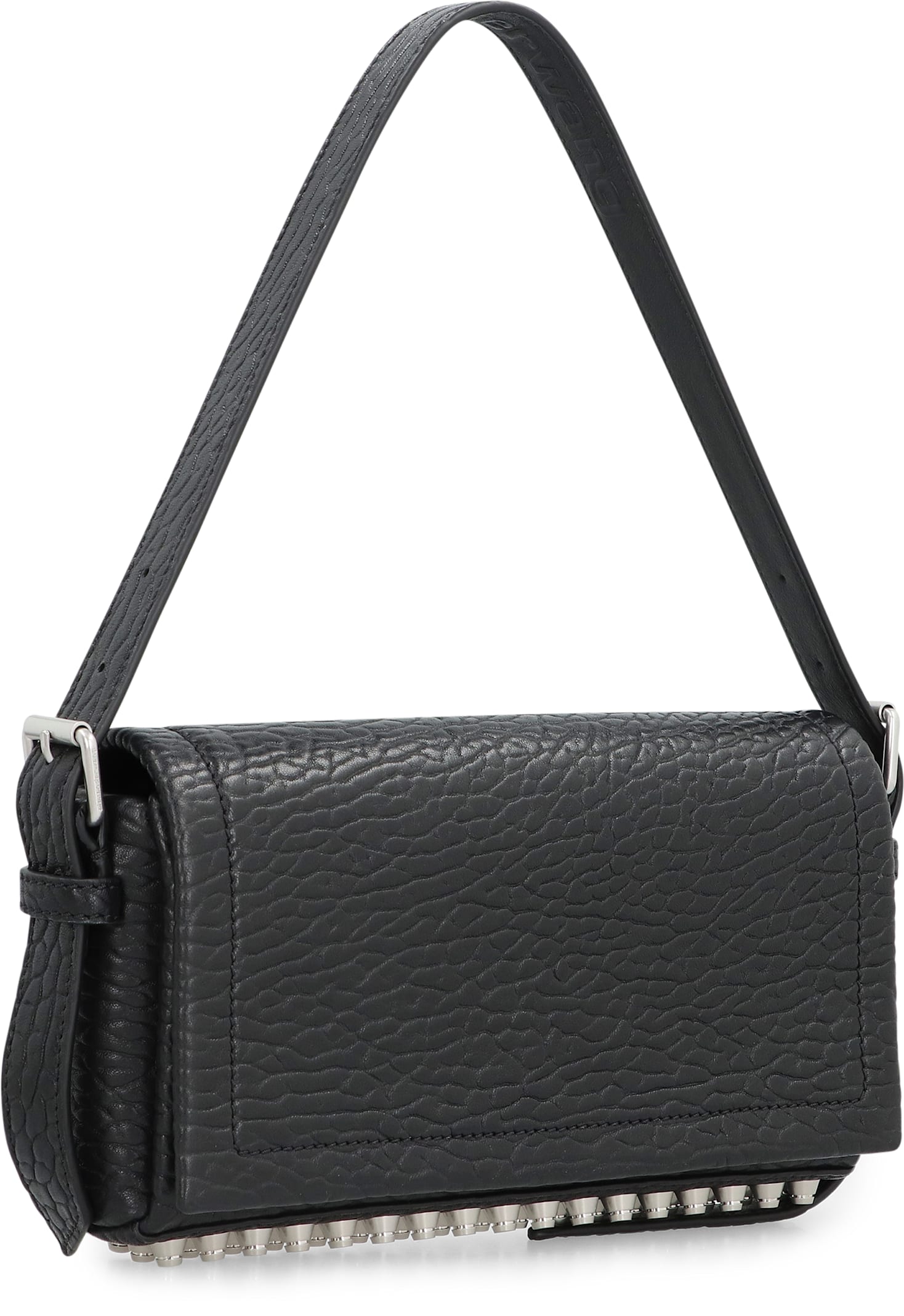 Alexander Wang Ricco Slim Leather Shoulder Bag In Black