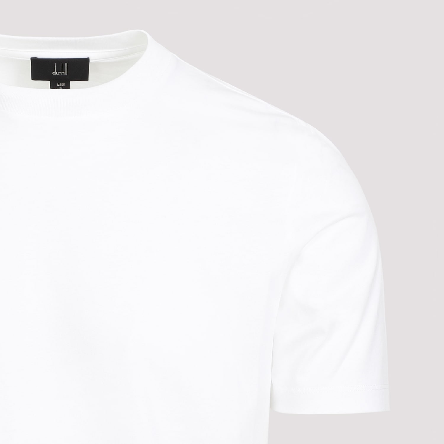 Shop Dunhill Ad Insignia Cotton T-shirt In White