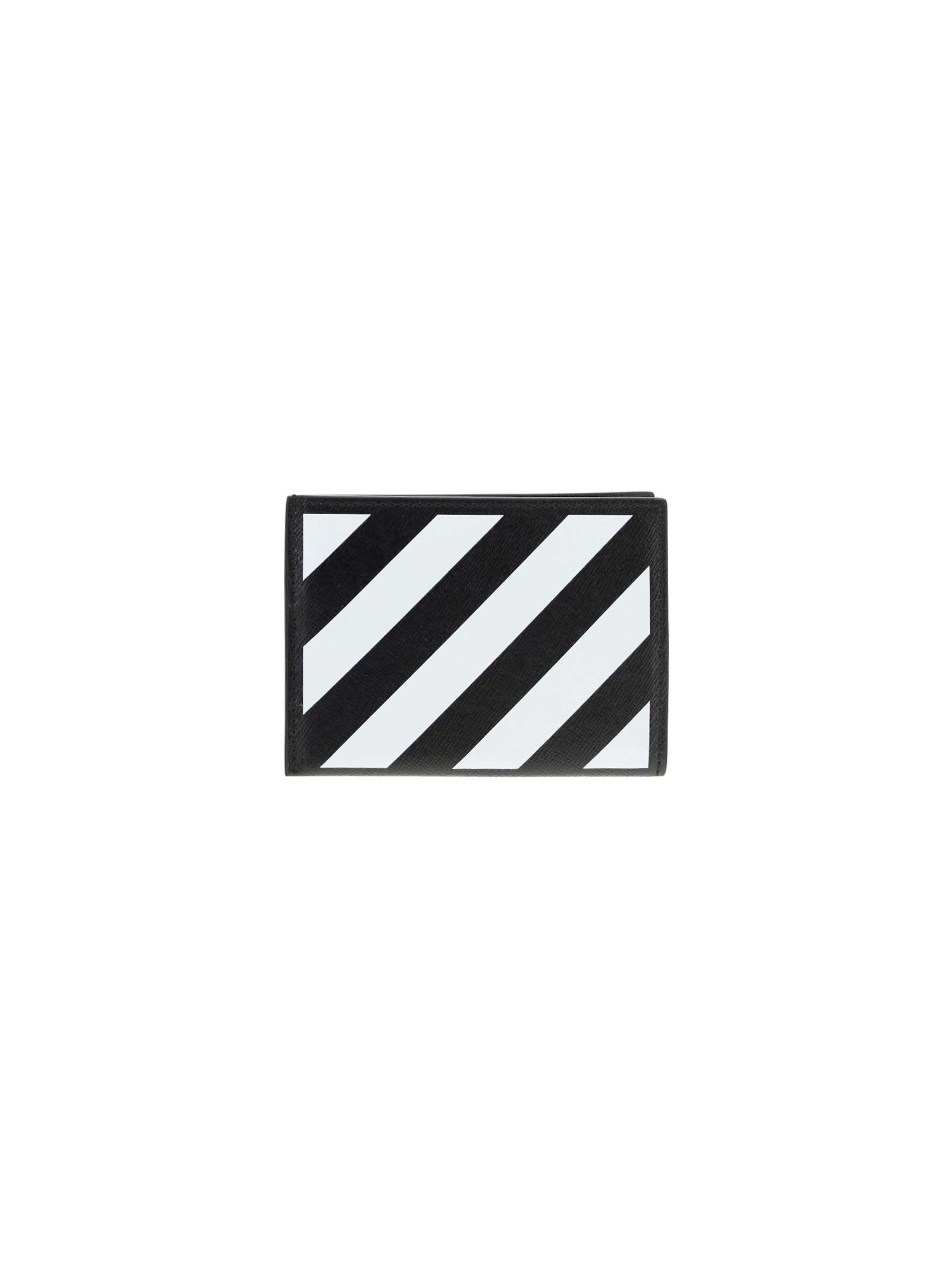Off-white Black Binder Card Holder In White