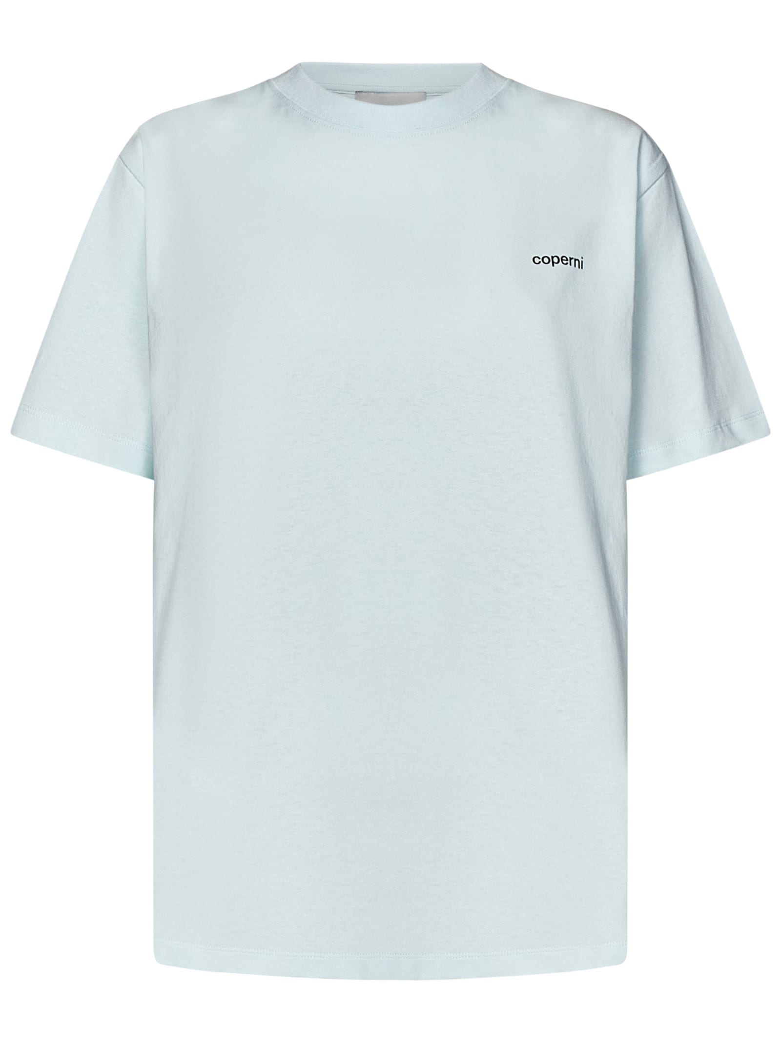 Shop Coperni Logo Boxy T-shirt In Green