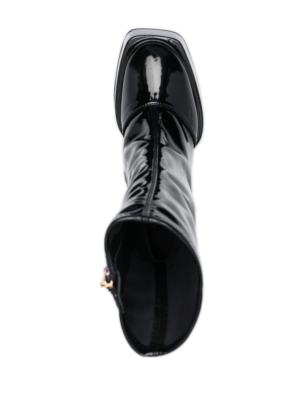 Shop 3juin Mila Ankle Boots In Mok Fluid Black