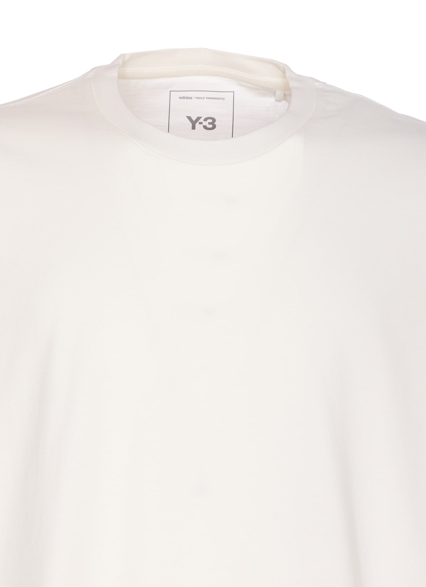 Y-3 Crewneck Graphic Print Oversize Short Sleeve T-shirt In White