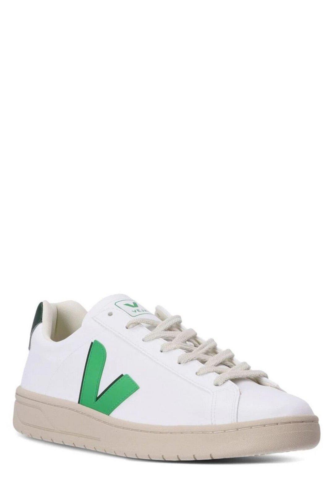 Shop Veja Ucra Cwl Low-top Sneakers In White/green