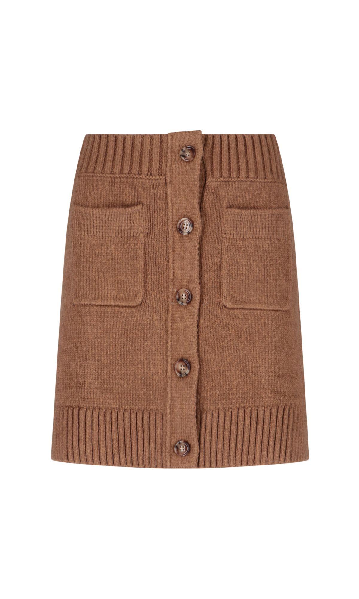 Burberry Mini Button Skirt