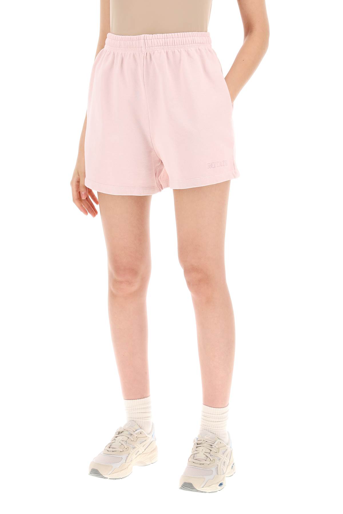 Rotate Birger Christensen Rotate Organic Cotton Sports Shorts For Men In Fairy Tale (pink)