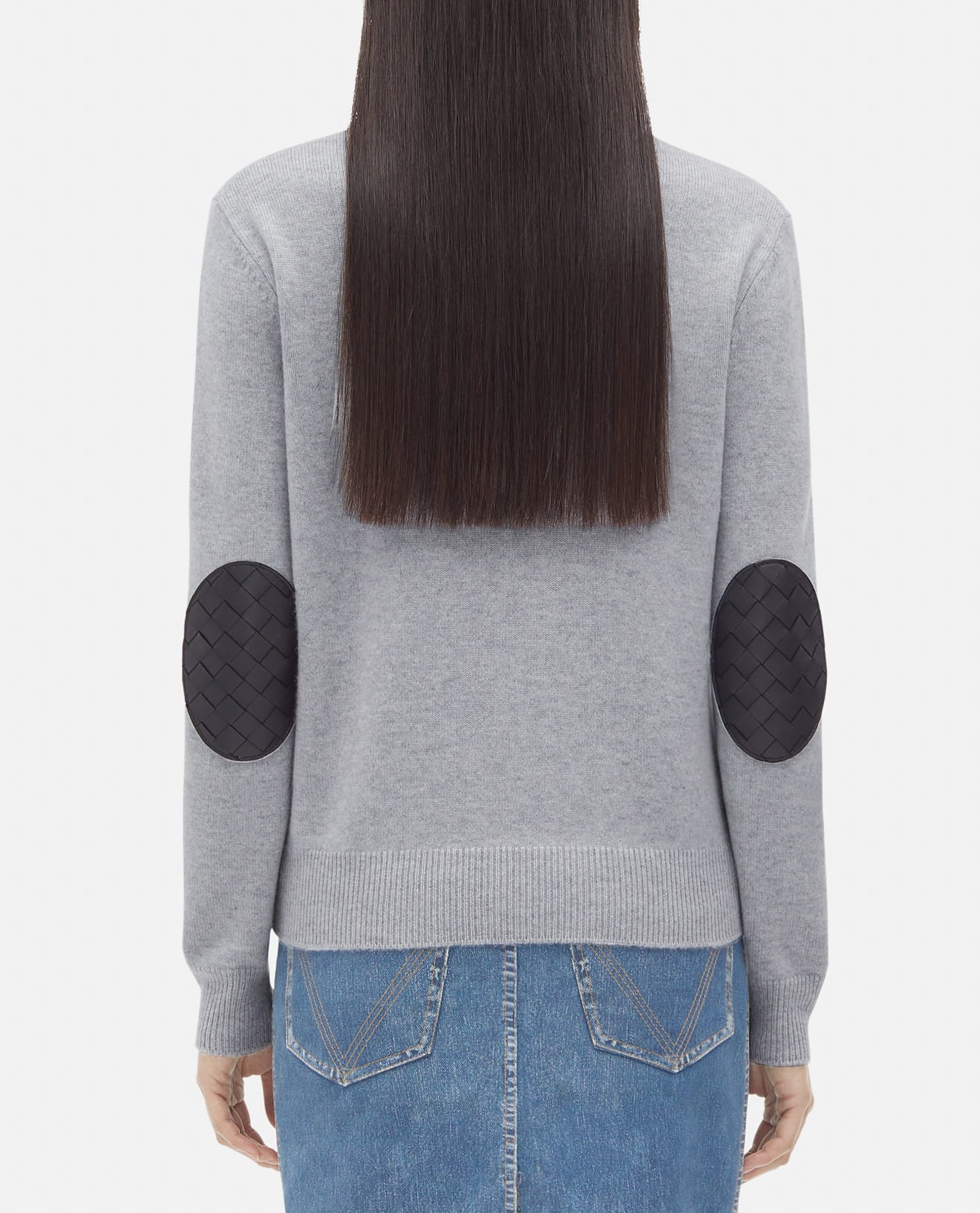 Bottega Veneta Cashmere Knit Sweater In Grey