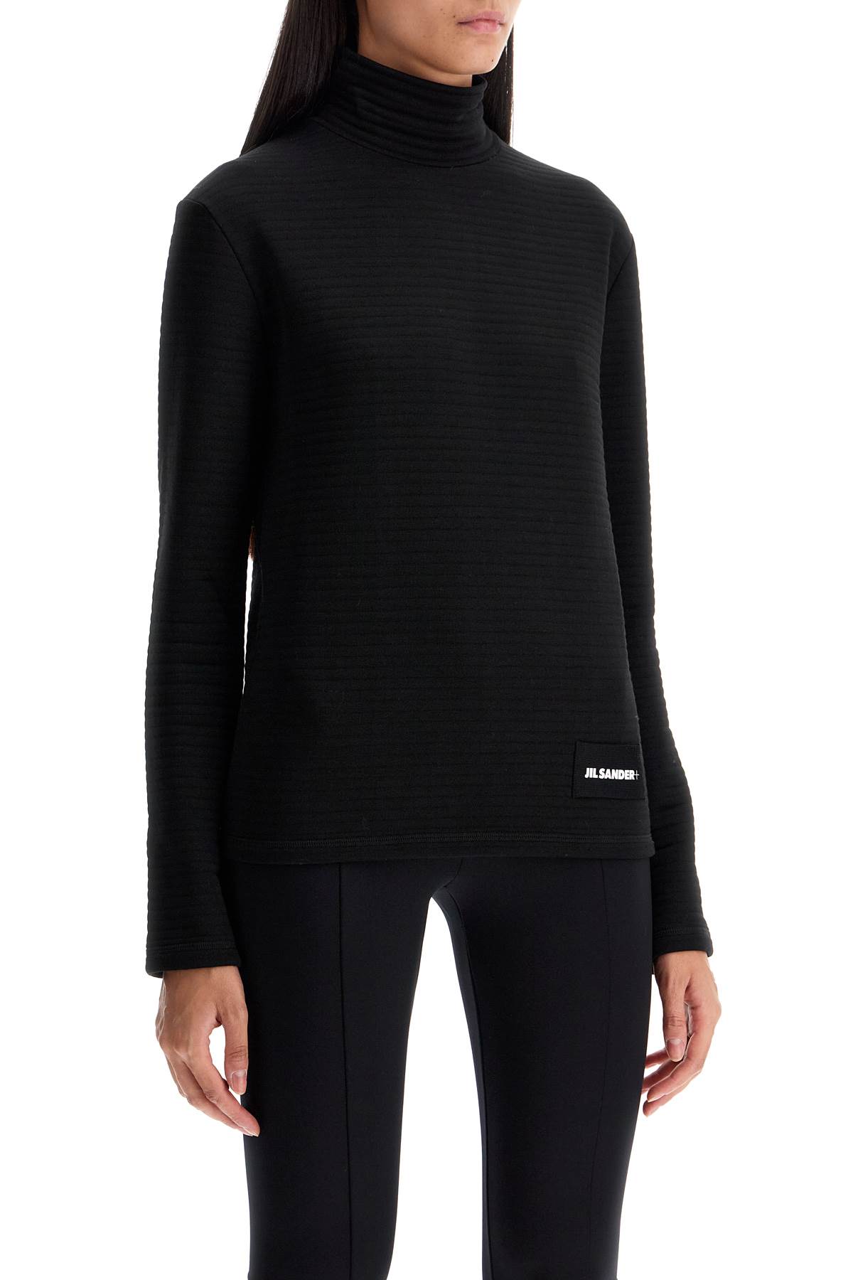 Shop Jil Sander Jersey Stitched Sweat In Black (black)