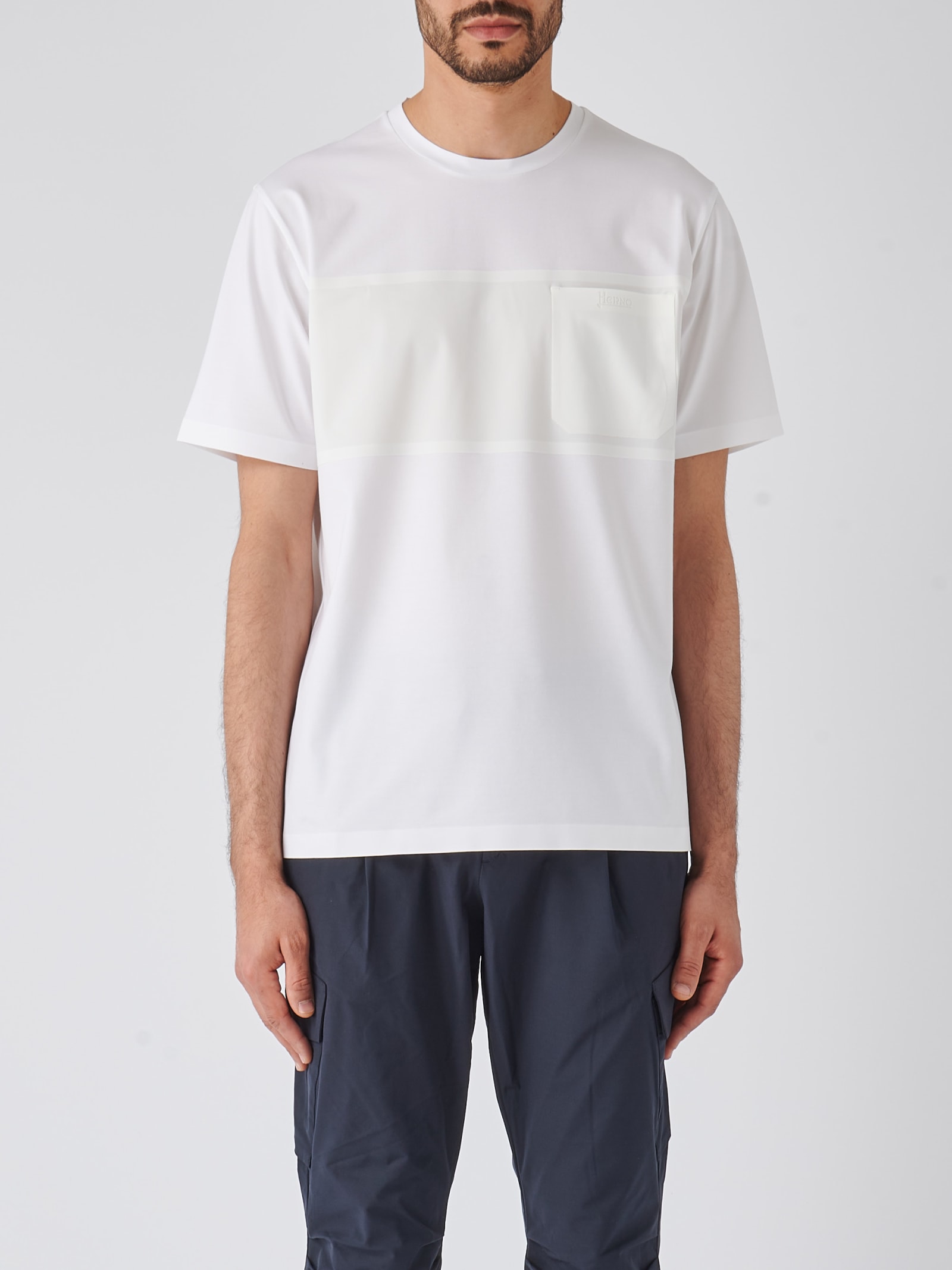 Shop Herno T-shirt T-shirt In Bianco